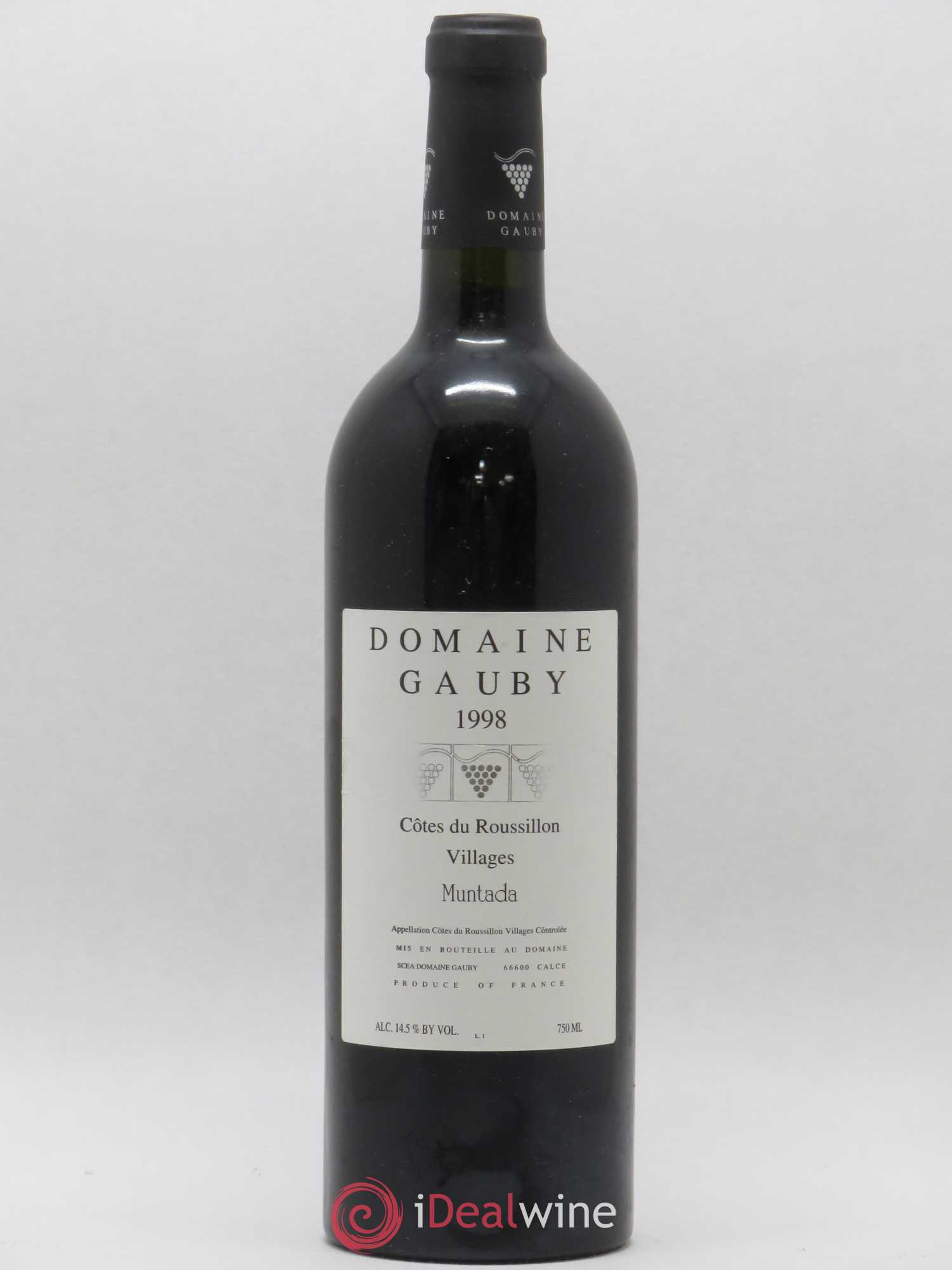 Côtes Catalanes (anciennement Côtes du Roussillon Villages) La Muntada Gauby (Domaine) 1998 - Lot de 1 bouteille - 0