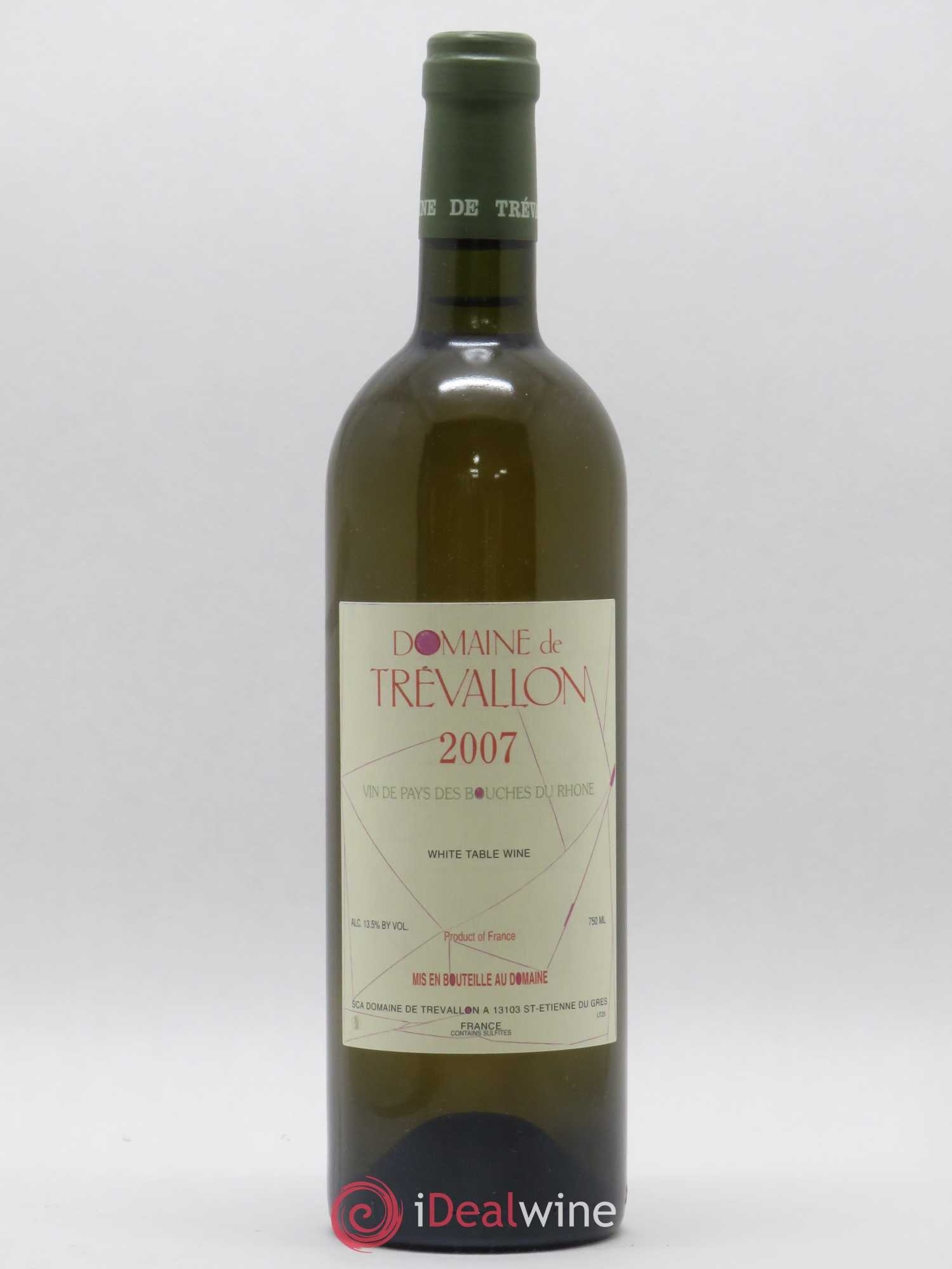 VDP Bouches du Rhône Trévallon (Domaine de) Eloi Dürrbach 2007 - Lot de 1 bouteille - 0
