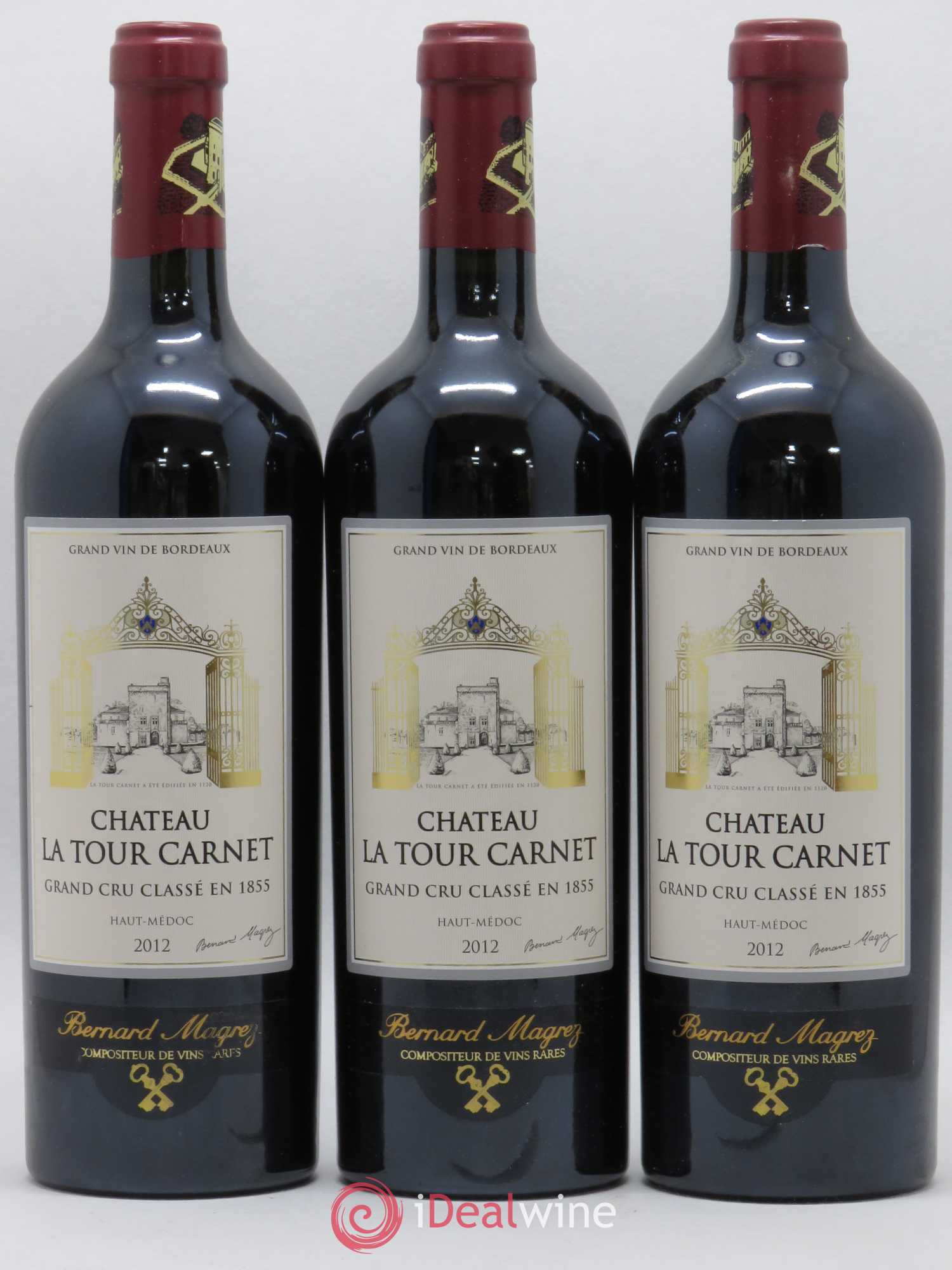 Château la Tour Carnet 4ème Grand Cru Classé 2012 - Lot de 6 bouteilles - 1