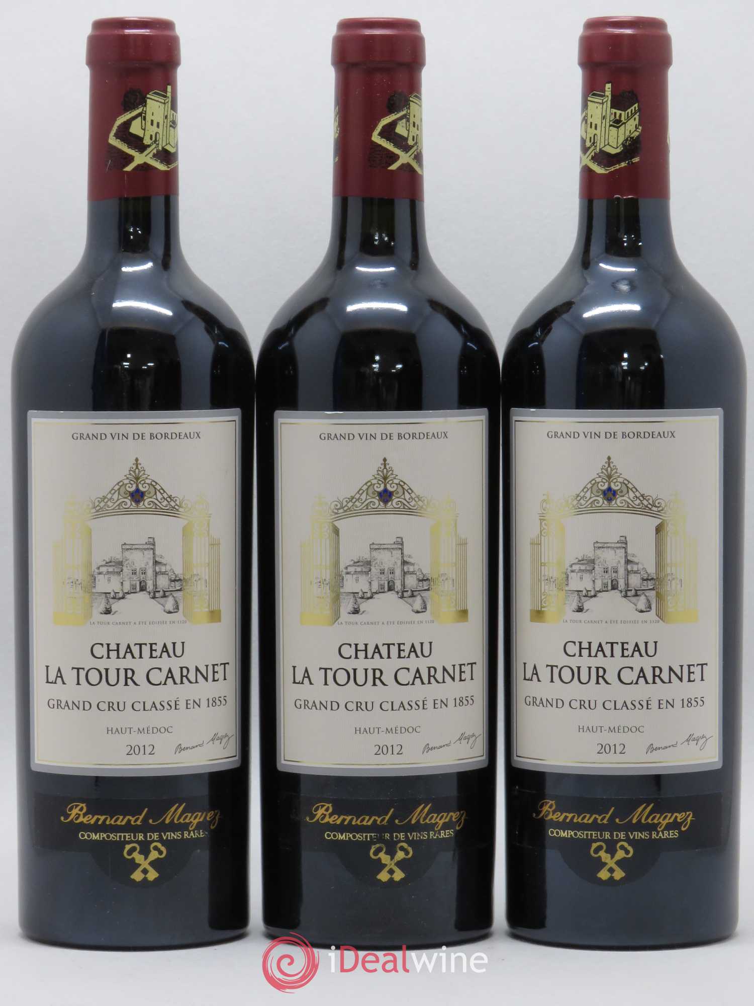 Château la Tour Carnet 4ème Grand Cru Classé 2012 - Lot de 6 bouteilles - 2