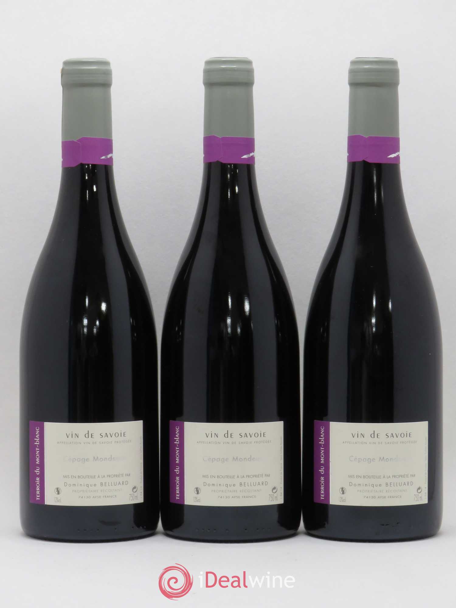 Vin de Savoie Mondeuse Amphore Domaine Belluard 2014 - Lot de 3 bouteilles - 1