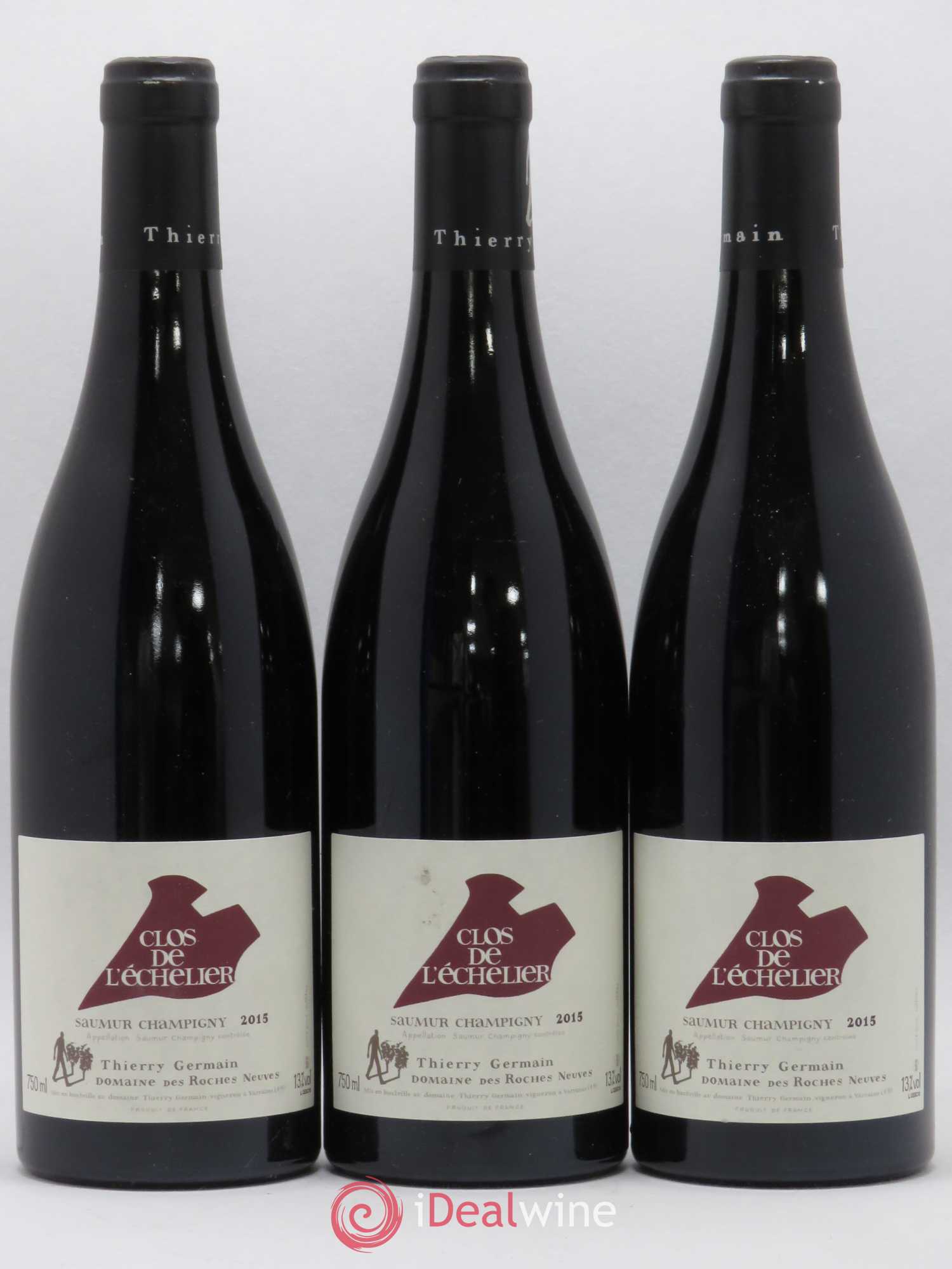 Saumur-Champigny Clos de l'Echelier Domaine des Roches Neuves - Thierry Germain 2015 - Lot de 3 bouteilles - 0