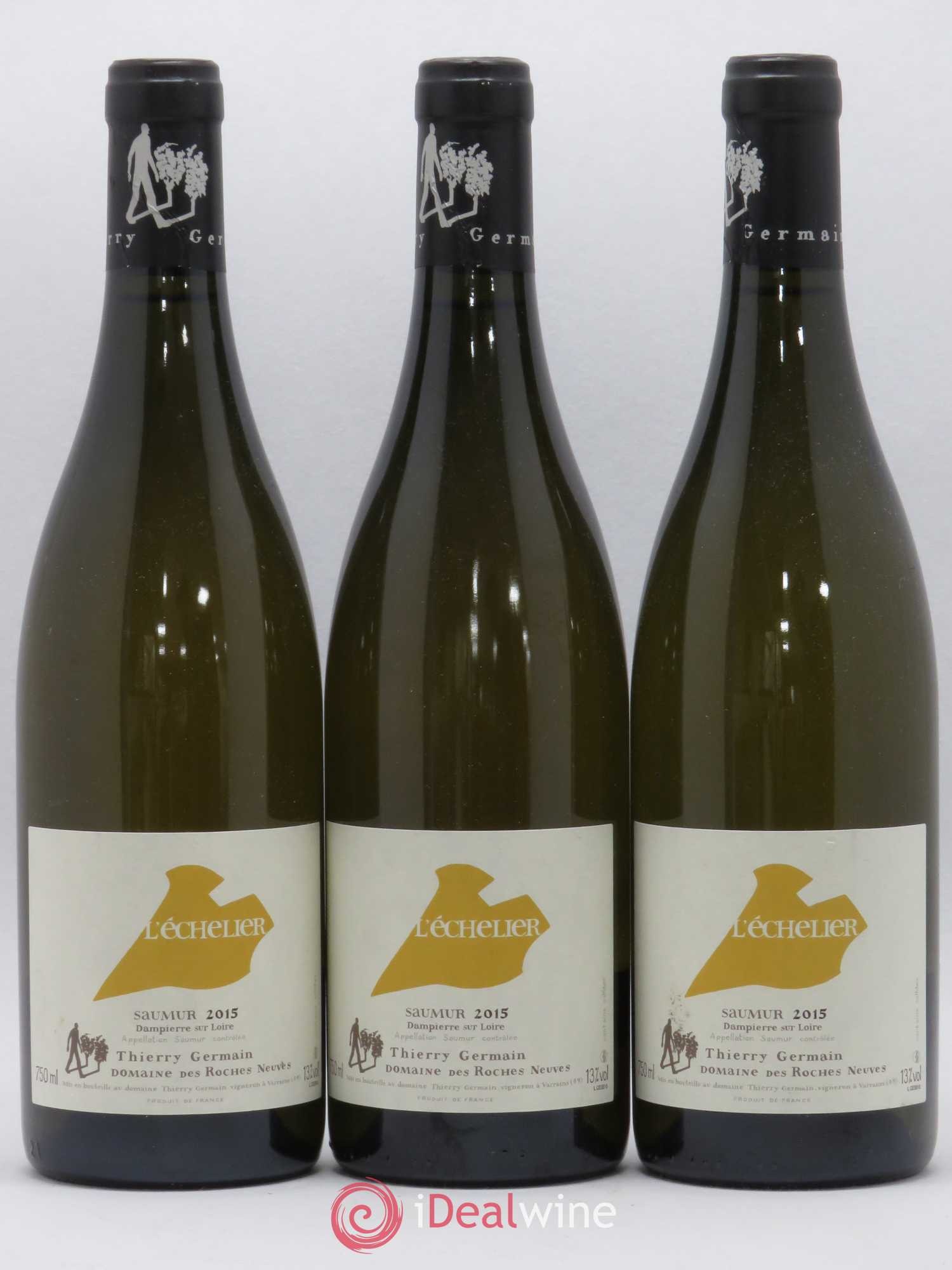 Saumur l'Echelier Domaine des Roches Neuves - Thierry Germain 2015 - Lot de 3 bouteilles - 0