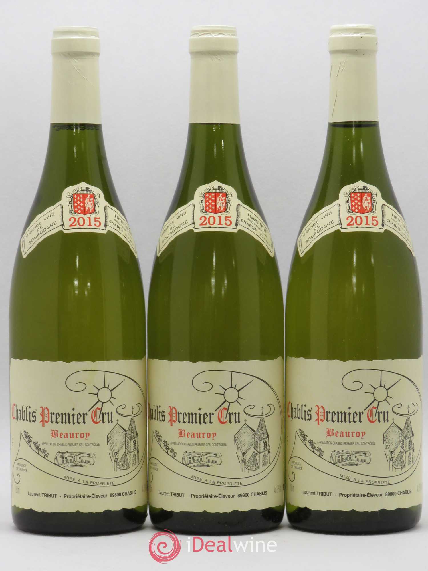 Chablis 1er Cru Beauroy Laurent Tribut 2015 - Lot de 3 bouteilles - 0