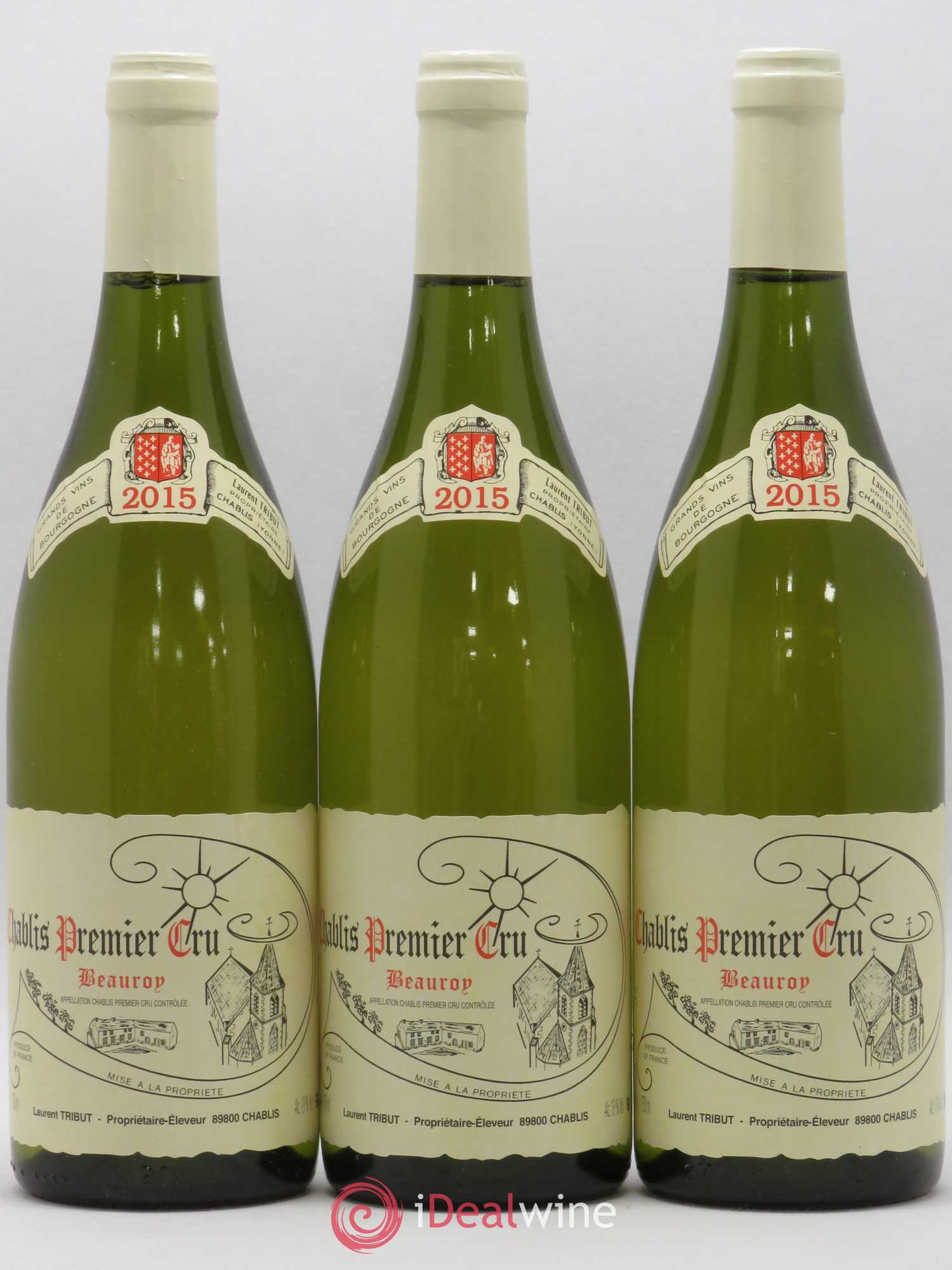 Chablis 1er Cru Beauroy Laurent Tribut 2015 - Lot de 3 bouteilles - 0