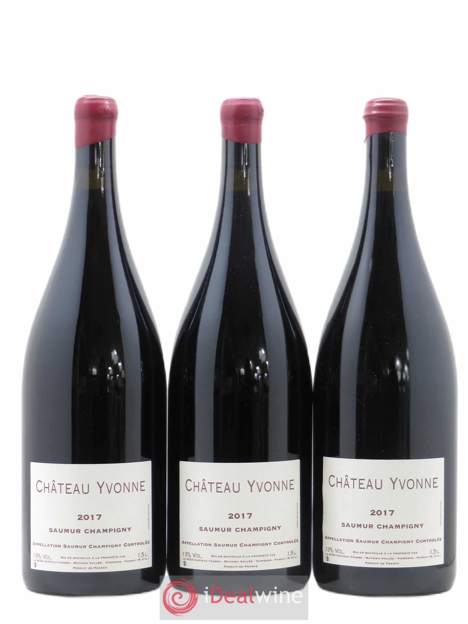 Saumur-Champigny Château Yvonne 2017 - Lot de 3 magnums - 0