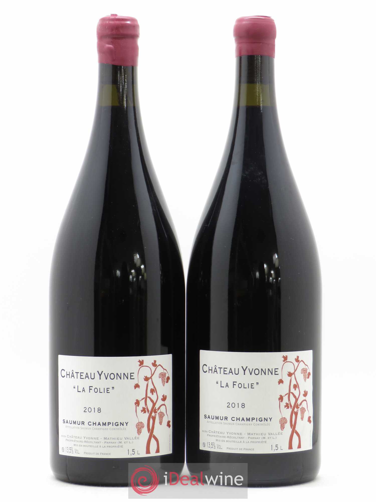 Saumur-Champigny La Folie Château Yvonne 2018 - Lot de 2 magnums - 0