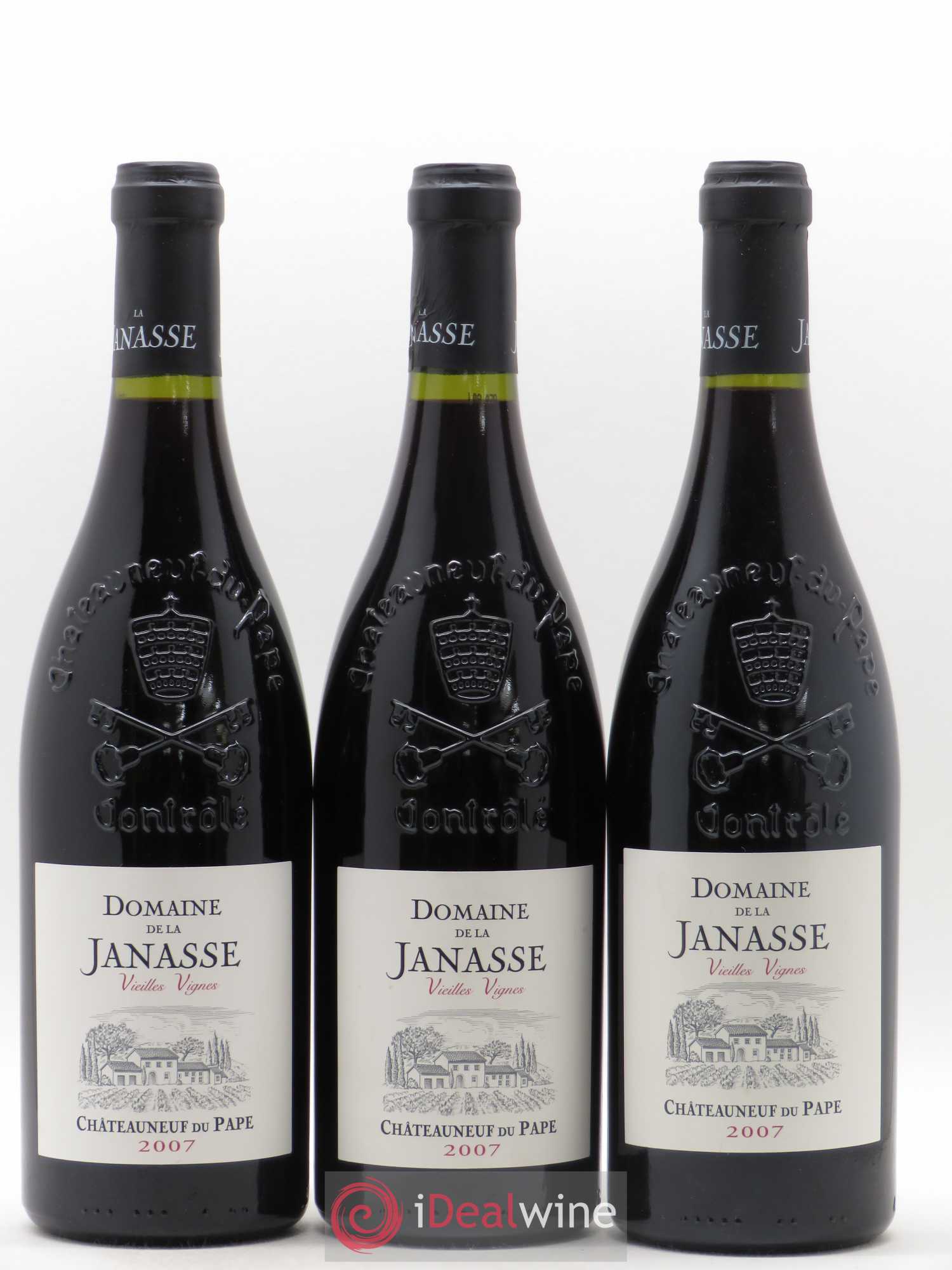 Châteauneuf-du-Pape Cuvée Vieilles Vignes La Janasse (Domaine de) 2007 - Lot de 3 bouteilles - 0