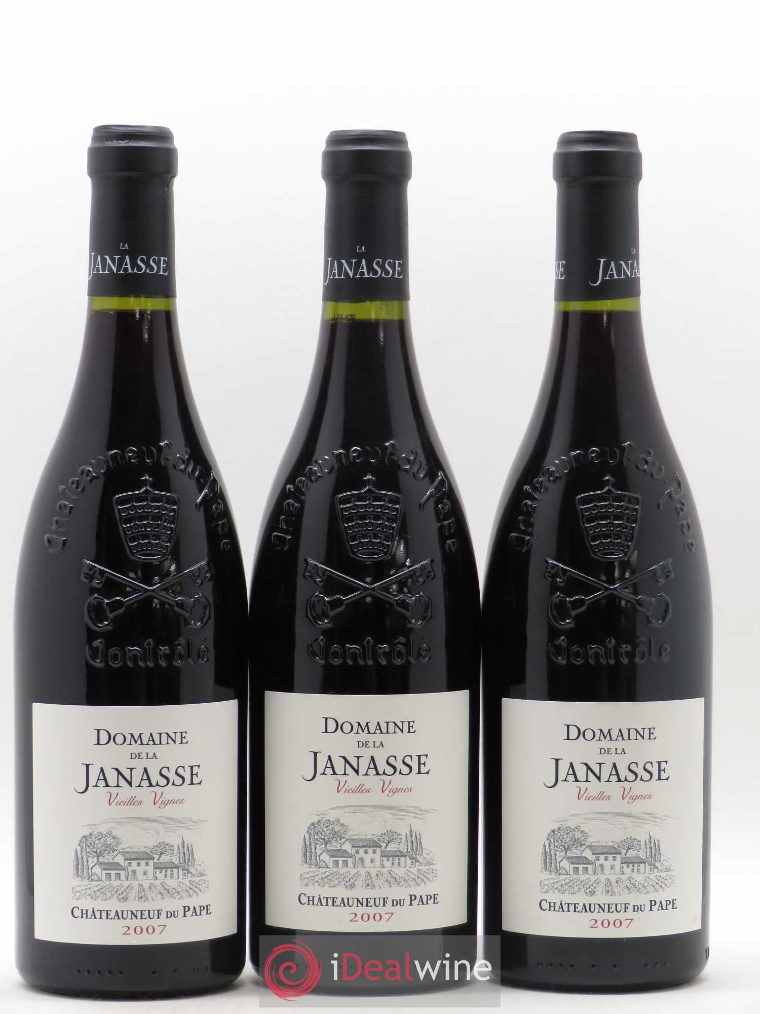 Châteauneuf-du-Pape Cuvée Vieilles Vignes La Janasse (Domaine de) 2007 - Lot de 3 bouteilles - 0