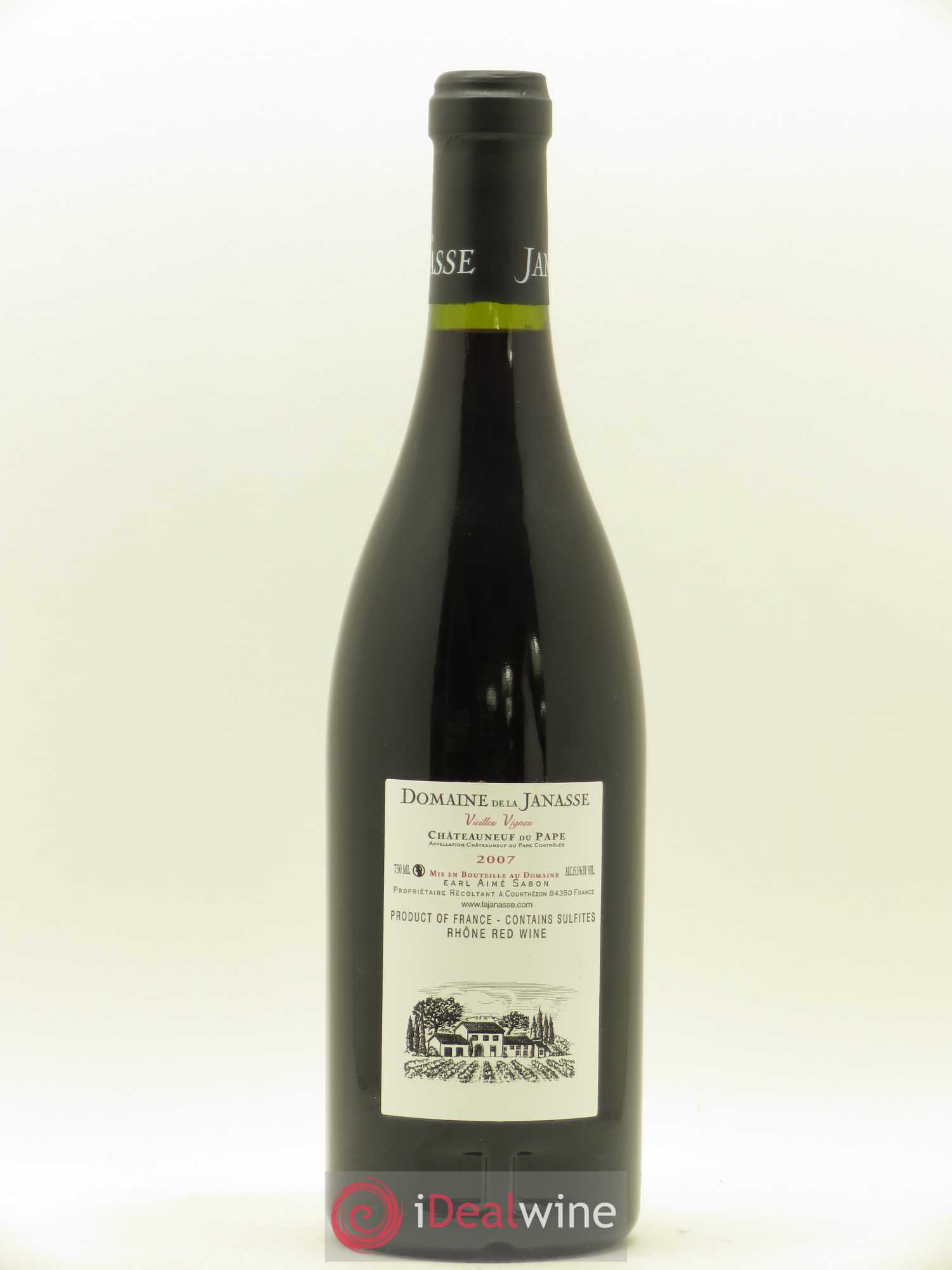 Châteauneuf-du-Pape Cuvée Vieilles Vignes La Janasse (Domaine de) 2007 - Lotto di 1 bottiglia - 1