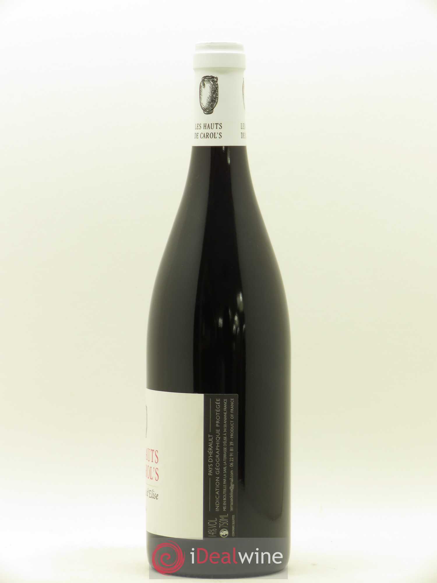 Pays d'Hérault Les Hauts de Carol's Terrasse d'Elise (Domaine de la) 2016 - Lot de 1 bouteille - 1