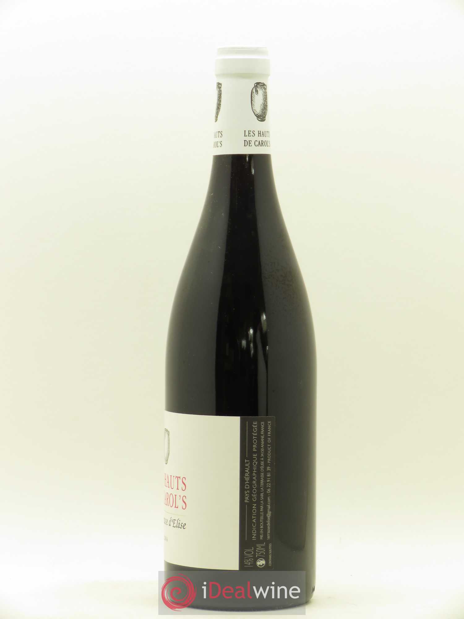 Pays d'Hérault Les Hauts de Carol's Terrasse d'Elise (Domaine de la) 2016 - Lot de 1 bouteille - 1