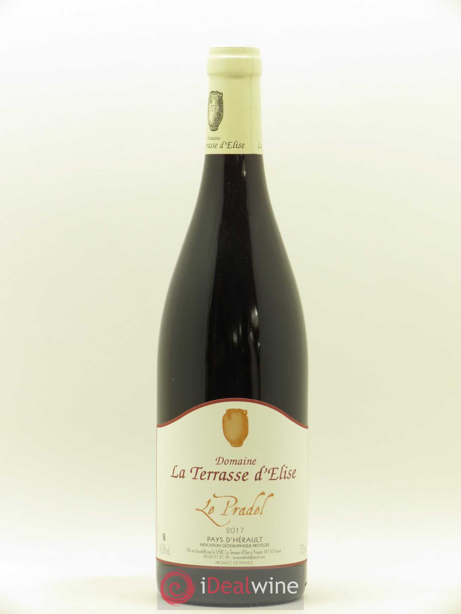 Pays d'Hérault Le Pradel Terrasse d'Elise (Domaine de la) 2017 - Lot de 1 bouteille - 0