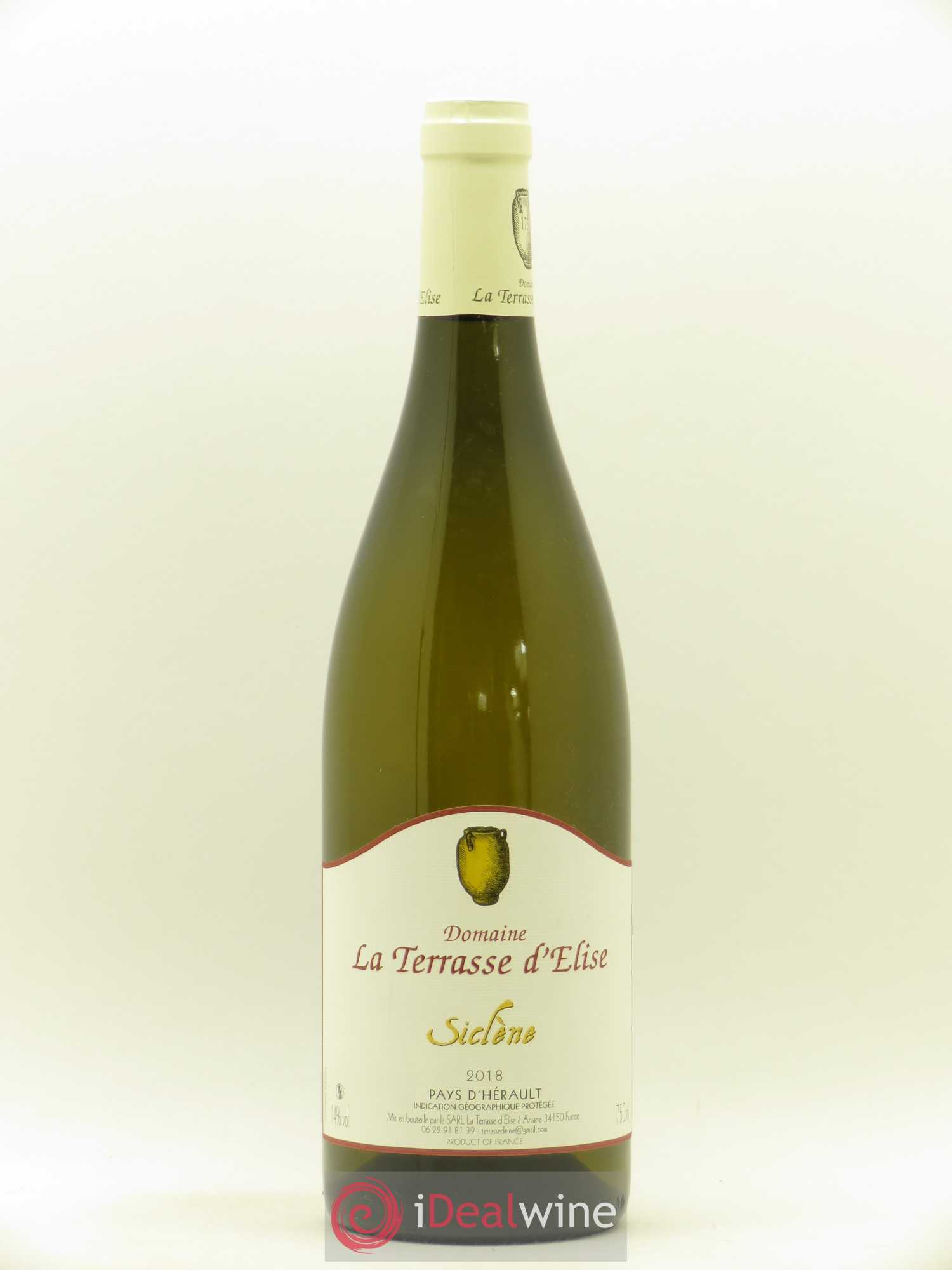 Pays d'Hérault Siclène Terrasse d'Elise (Domaine de la) 2018 - Lot de 1 bouteille - 0