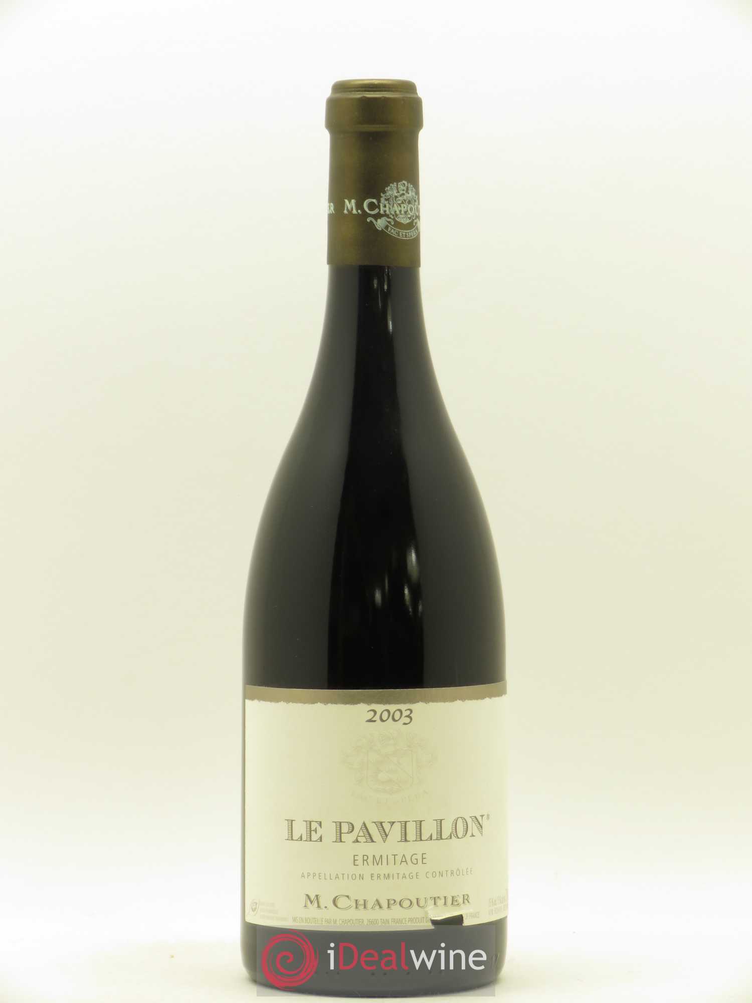 Hermitage Ermitage Le Pavillon Chapoutier 2003 - Lot de 1 bouteille - 0