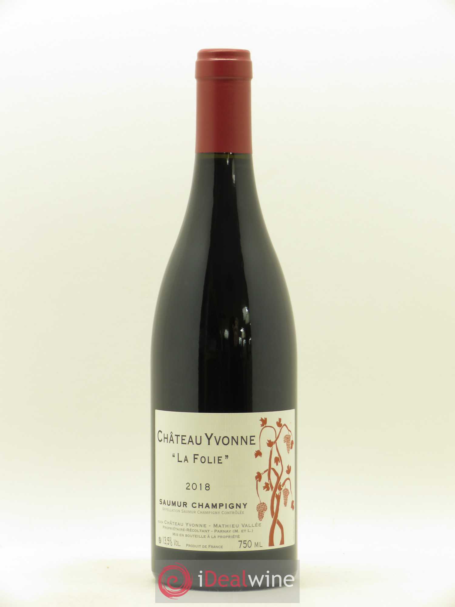 Saumur-Champigny La Folie Château Yvonne (sans prix de réserve) 2018 - Lot de 1 bouteille - 0