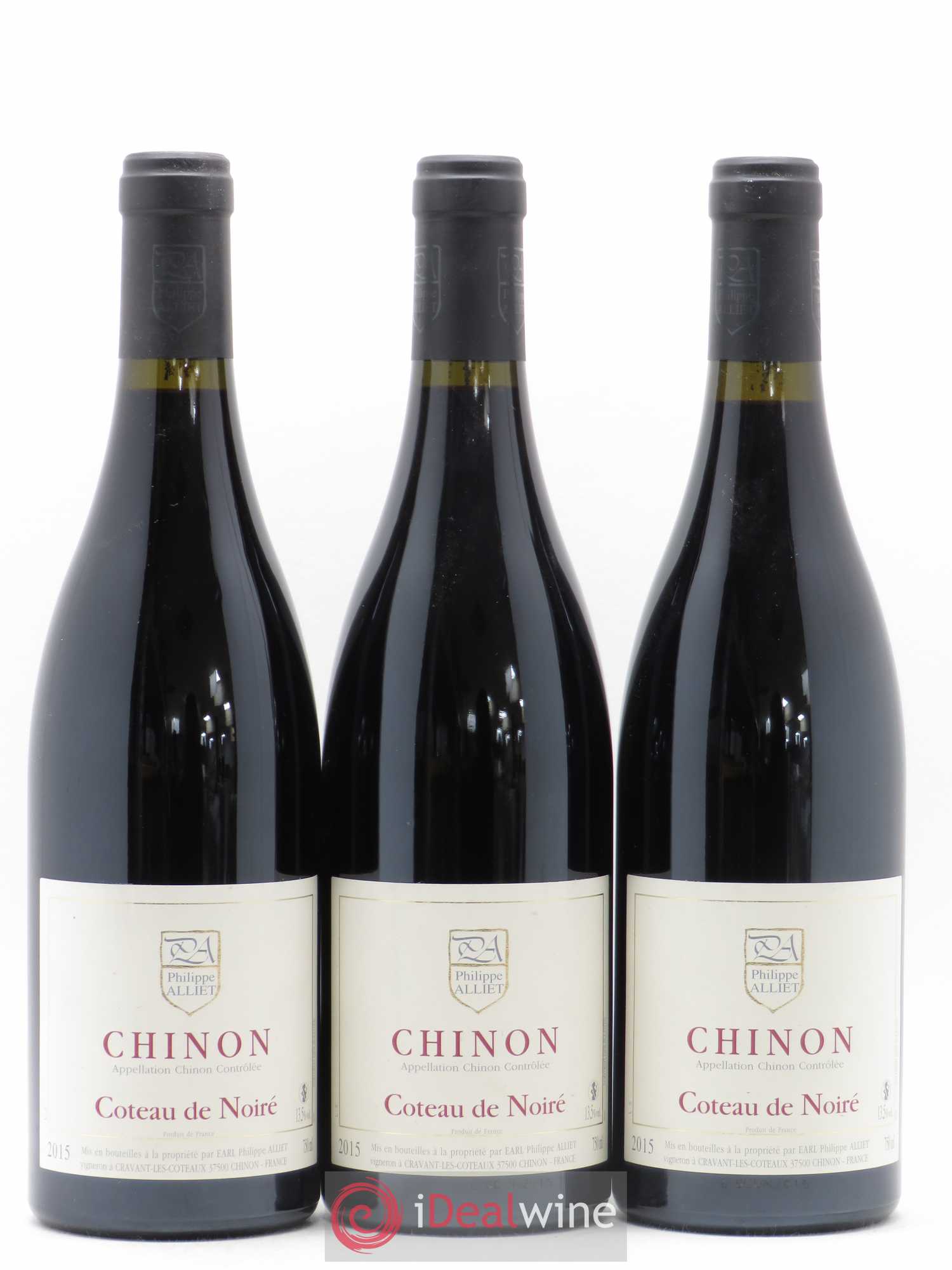 Chinon Coteau de Noiré Philippe Alliet 2015 - Lot de 3 bouteilles - 0