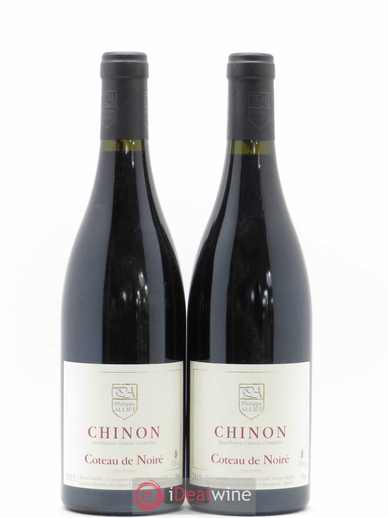 Chinon Coteau de Noiré Philippe Alliet 2015 - Lot de 2 bouteilles - 0