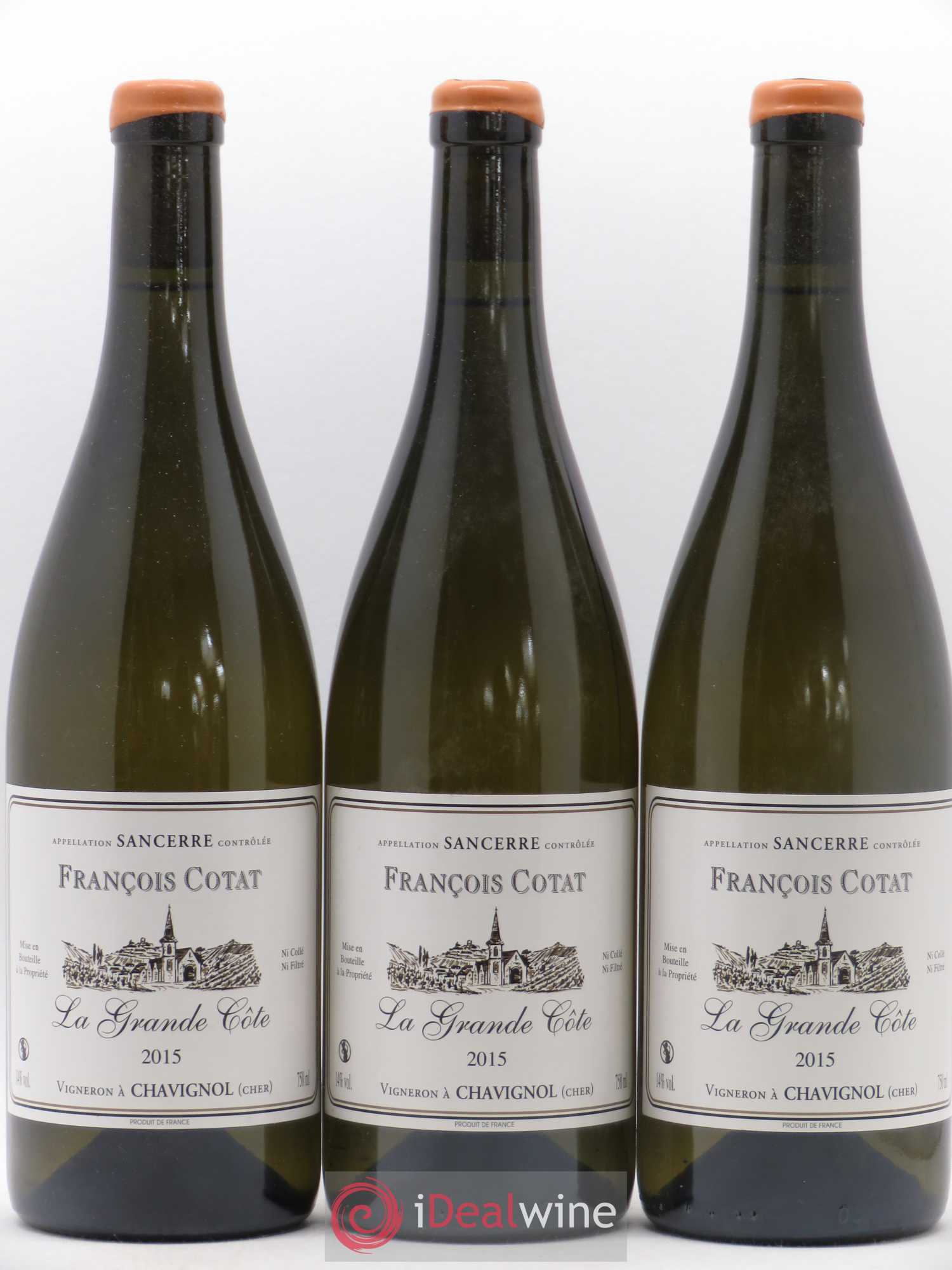 Sancerre La Grande Côte François Cotat 2015 - Lot de 3 bouteilles - 0