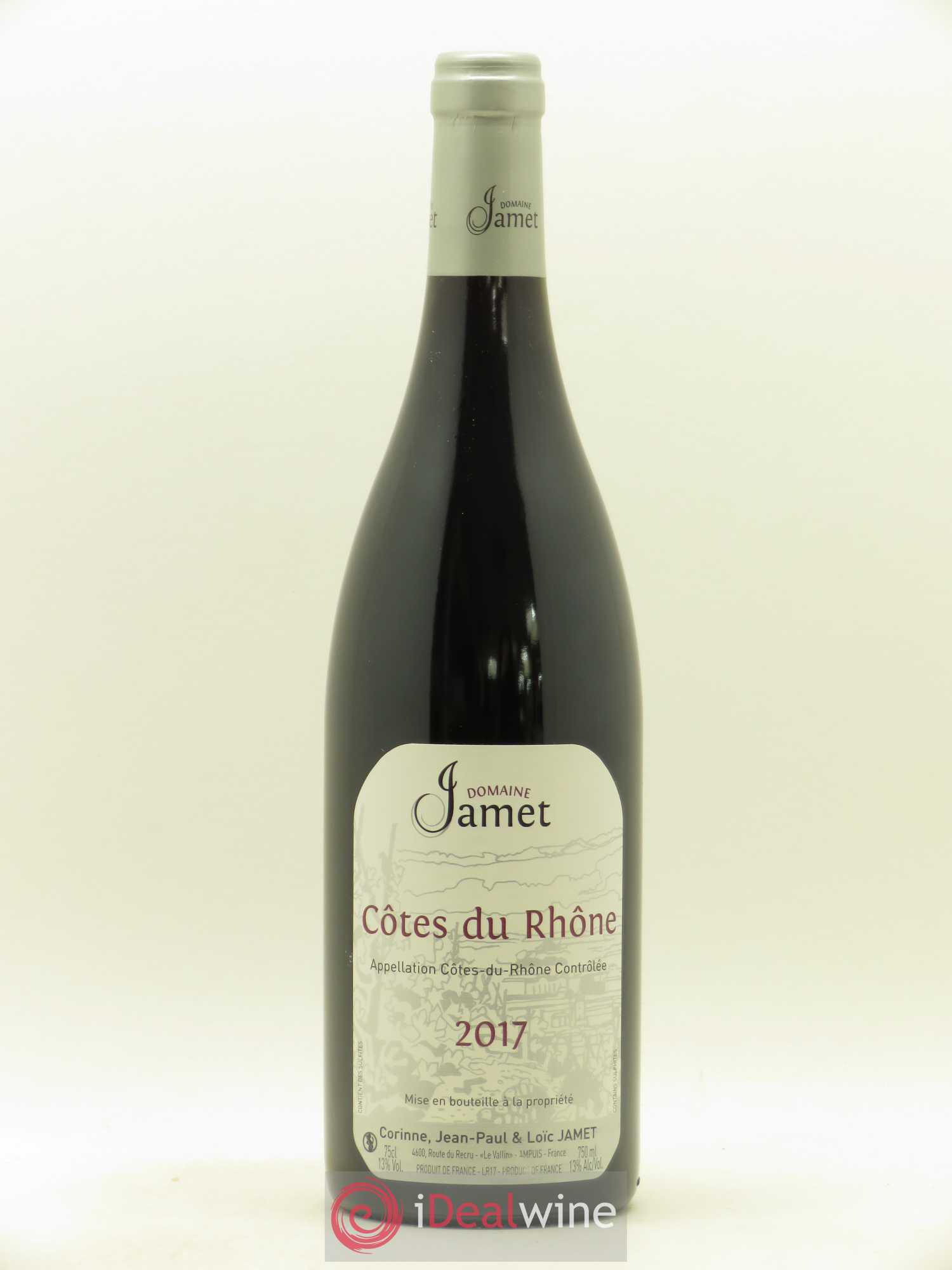 Côtes-du-Rhône Jamet (Domaine) 2017 - Lot de 1 bouteille - 0