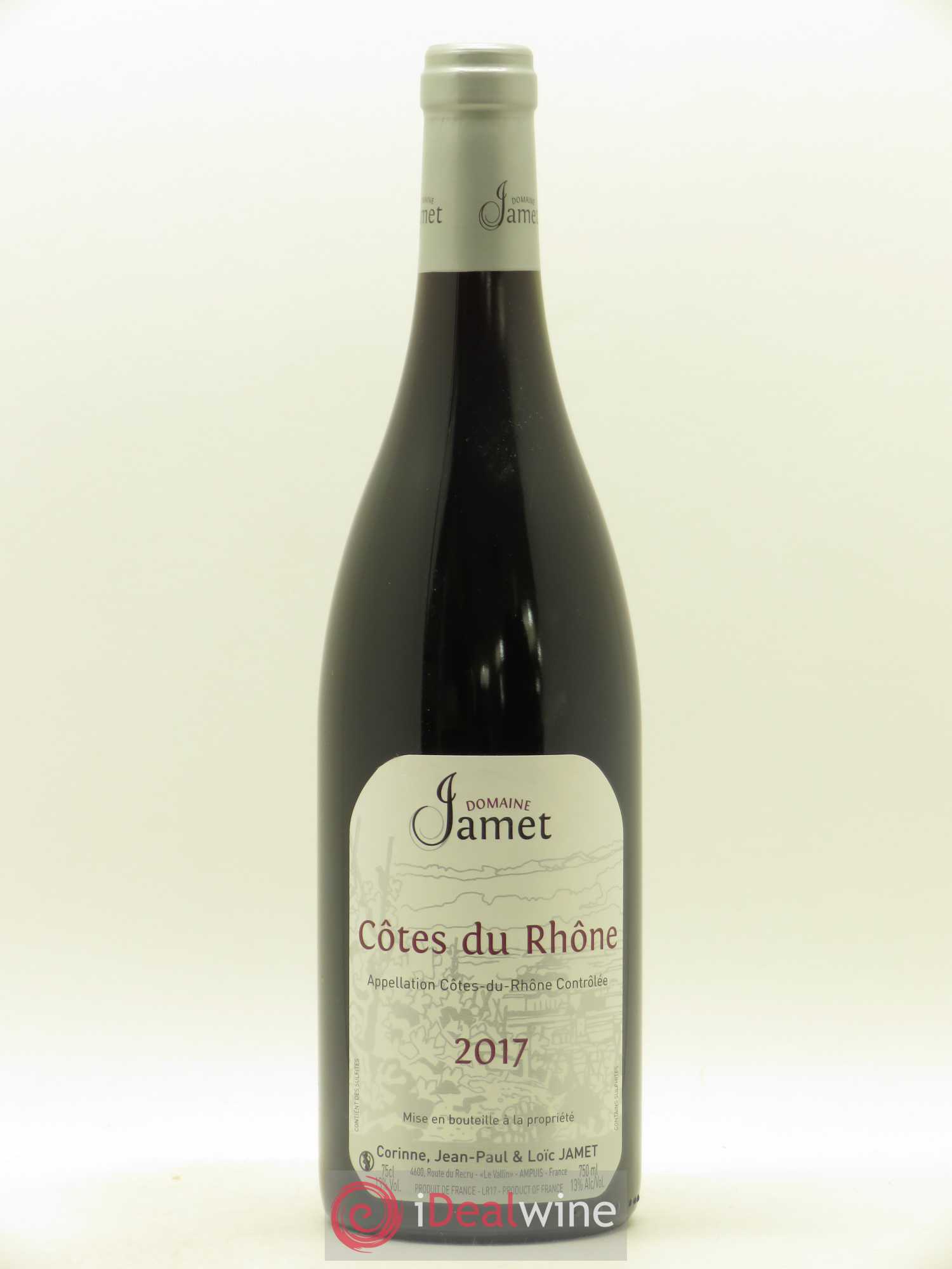 Côtes-du-Rhône Jamet (Domaine) 2017 - Lot de 1 bouteille - 0