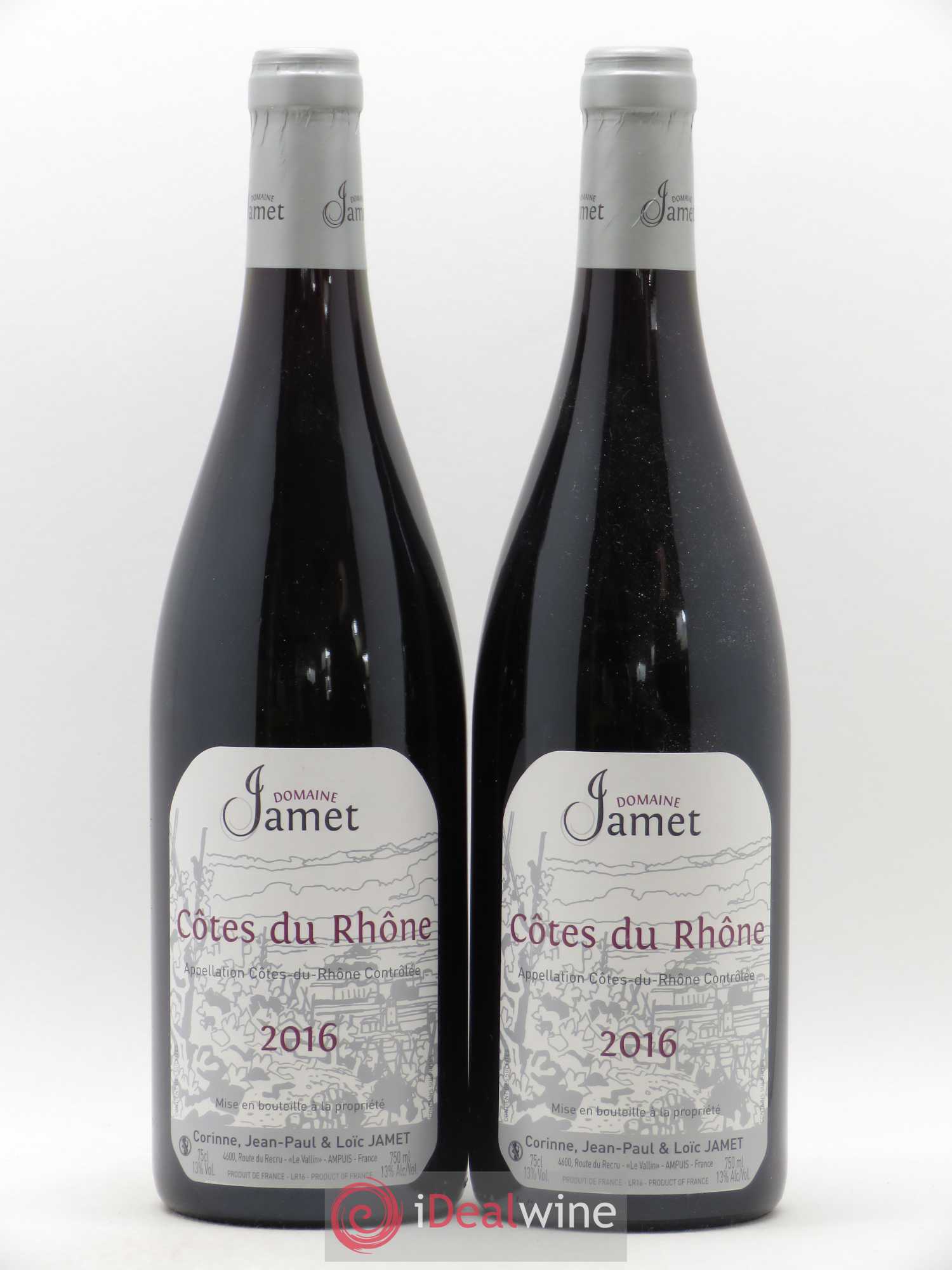 Côtes-du-Rhône Jamet (Domaine) 2016 - Lot de 2 bouteilles - 0