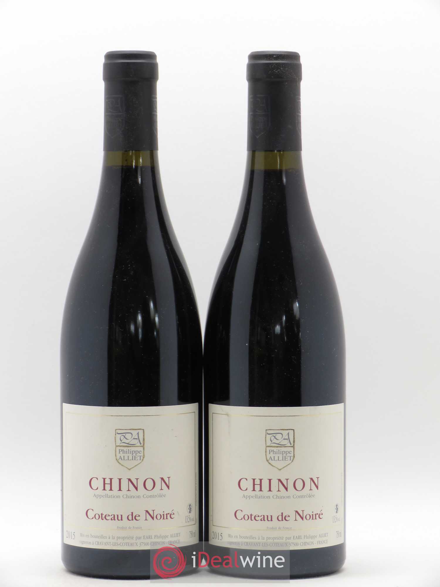 Chinon Coteau de Noiré Philippe Alliet 2015 - Lot de 2 bouteilles - 0