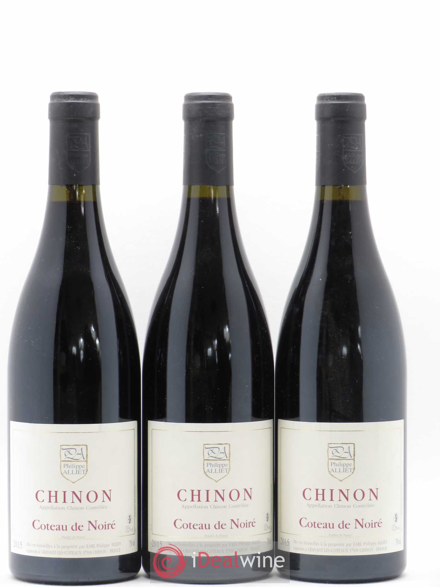Chinon Coteau de Noiré Philippe Alliet 2015 - Lot de 3 bouteilles - 0
