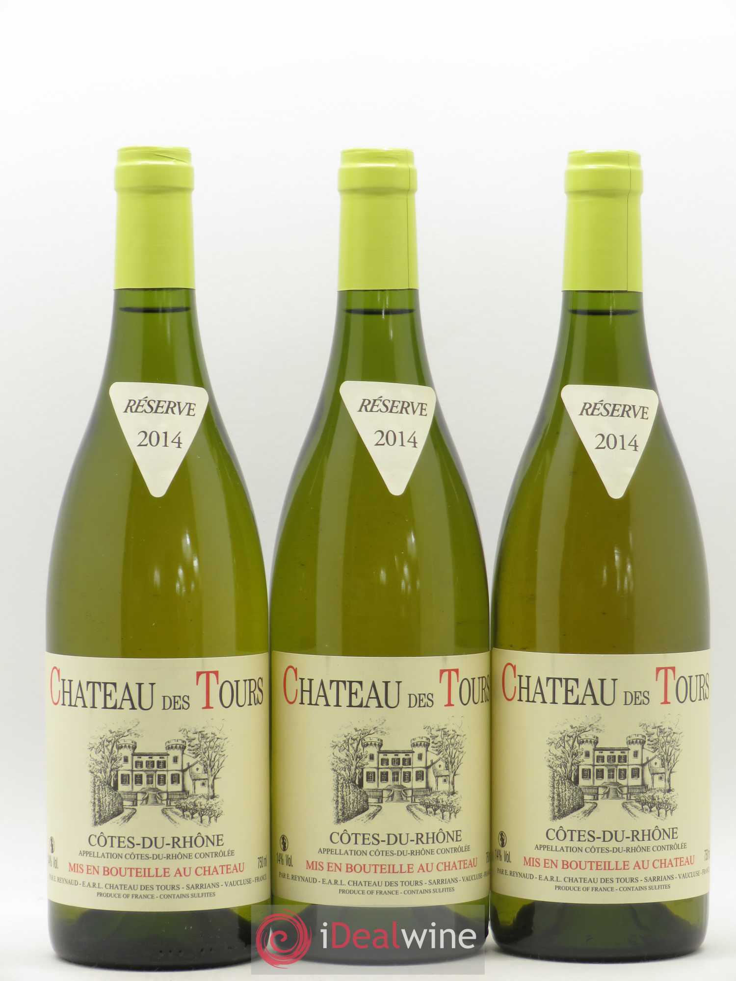 Côtes-du-Rhône Château des Tours Emmanuel Reynaud 2014 - Lot de 3 bouteilles - 0