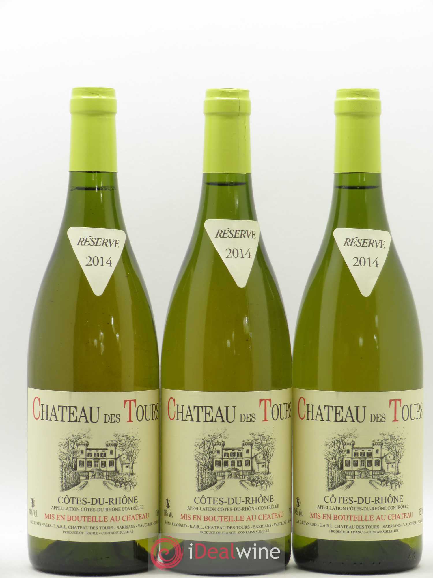 Côtes-du-Rhône Château des Tours Emmanuel Reynaud 2014 - Lot de 3 bouteilles - 0