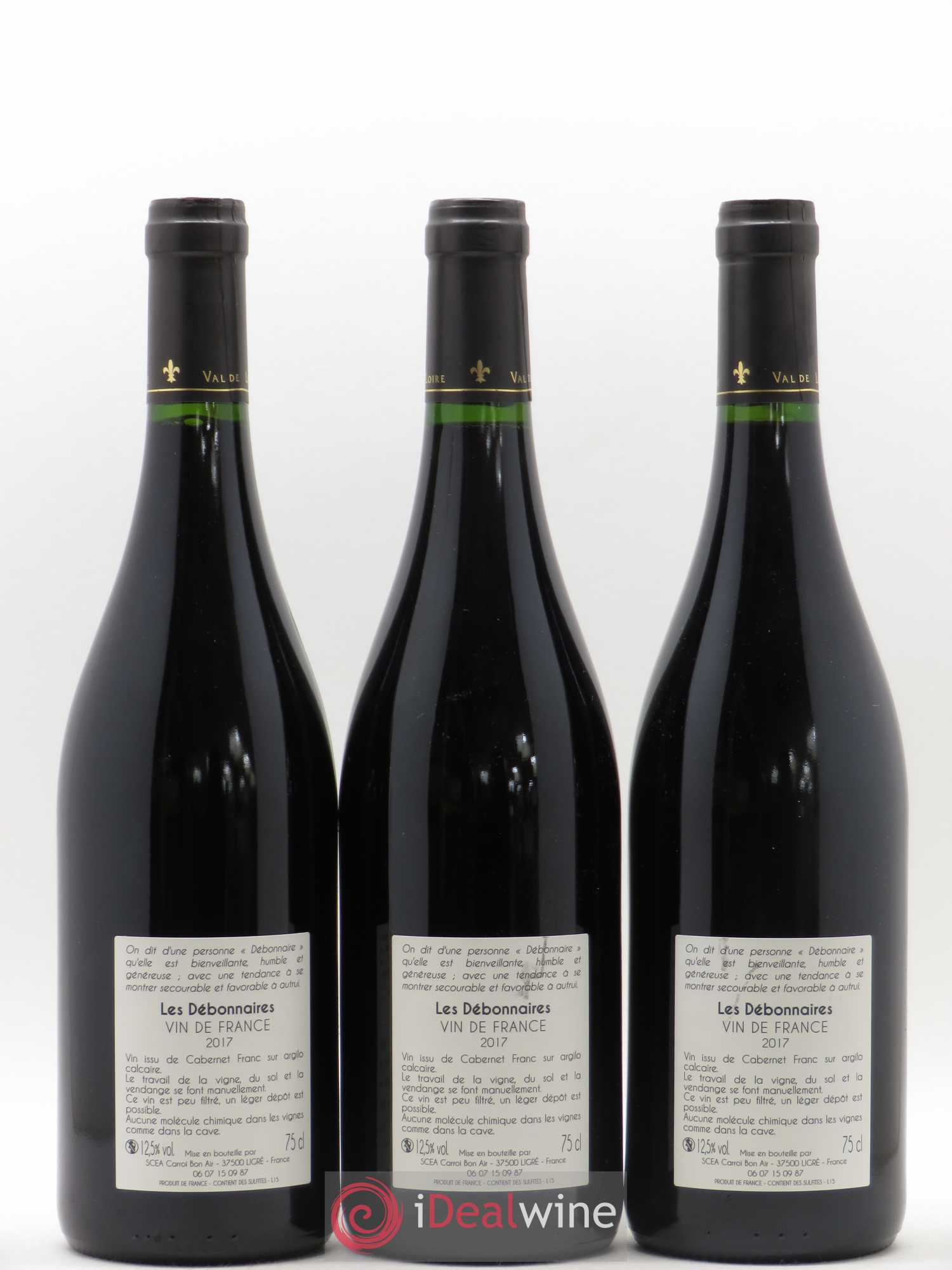 Vin de France Les Débonnaires Luc Sébille (sans prix de réserve) 2017 - Posten von 3 Flaschen - 1