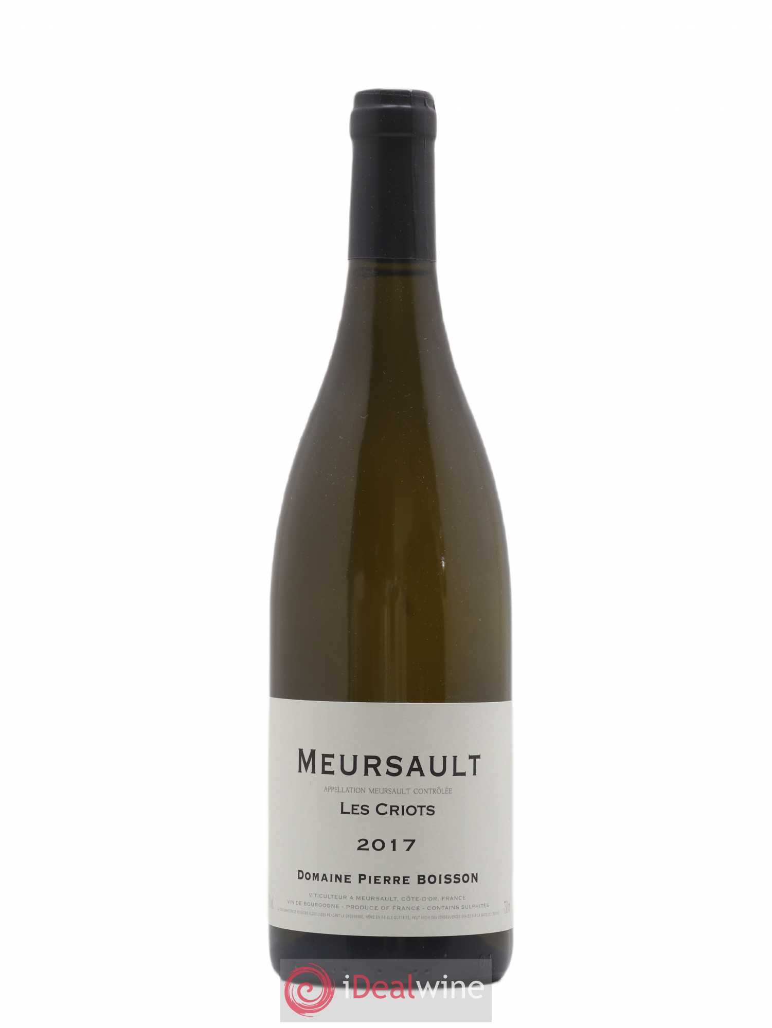 Meursault Les Criots Pierre Boisson (Domaine) 2017 - Lot de 1 bouteille - 0