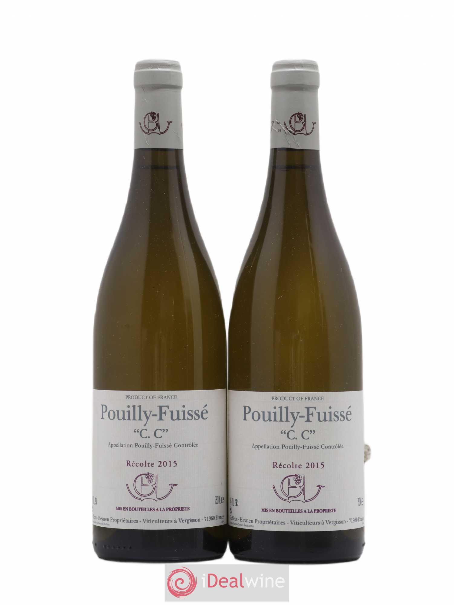 Pouilly-Fuissé C.C. Guffens-Heynen 2015 - Lot de 2 bouteilles - 0