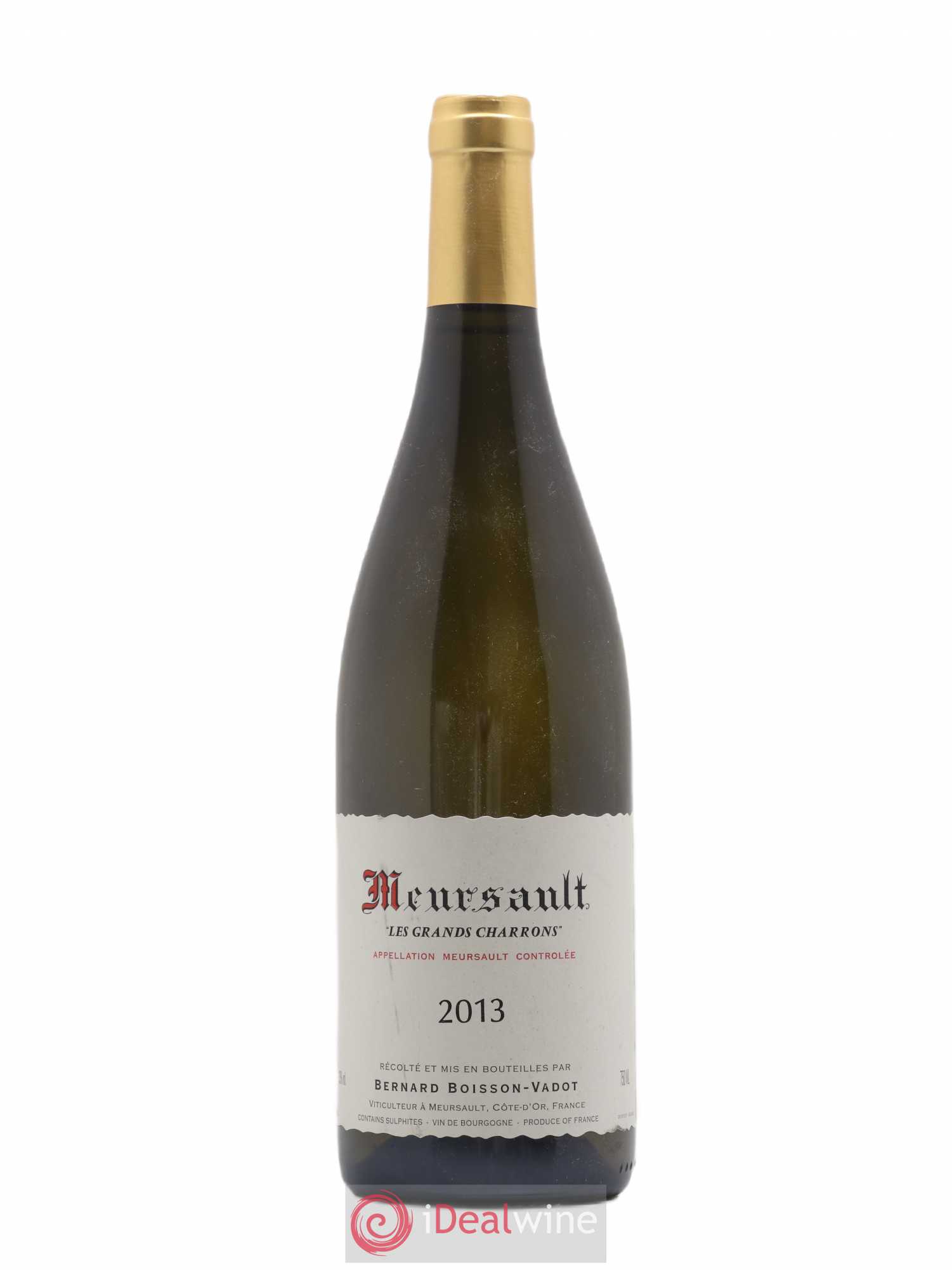 Meursault Les Grands Charrons Boisson-Vadot (Domaine) 2013 - Lot de 1 bouteille - 0