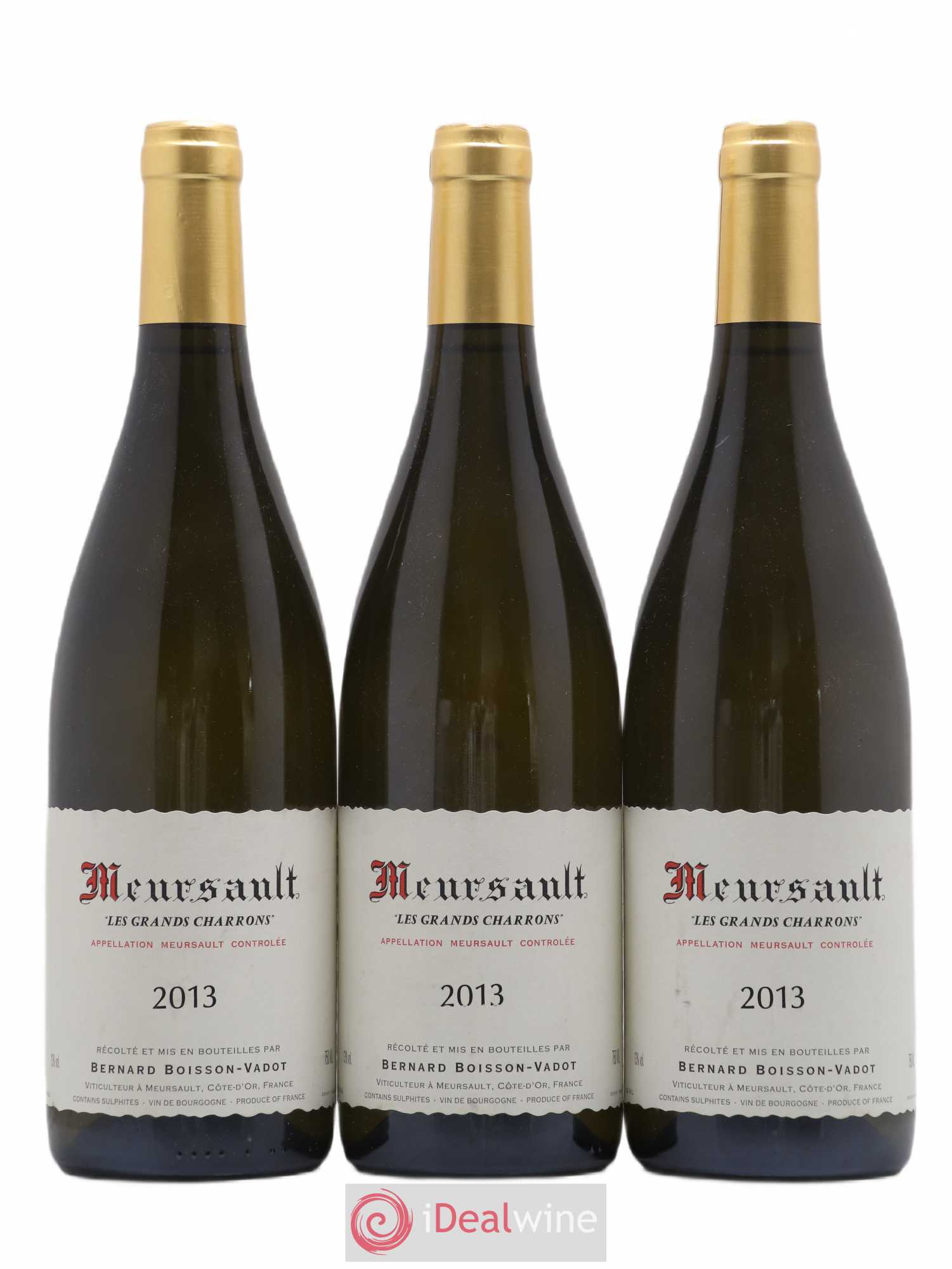 Meursault Les Grands Charrons Boisson-Vadot (Domaine) 2013 - Lot de 3 bouteilles - 0