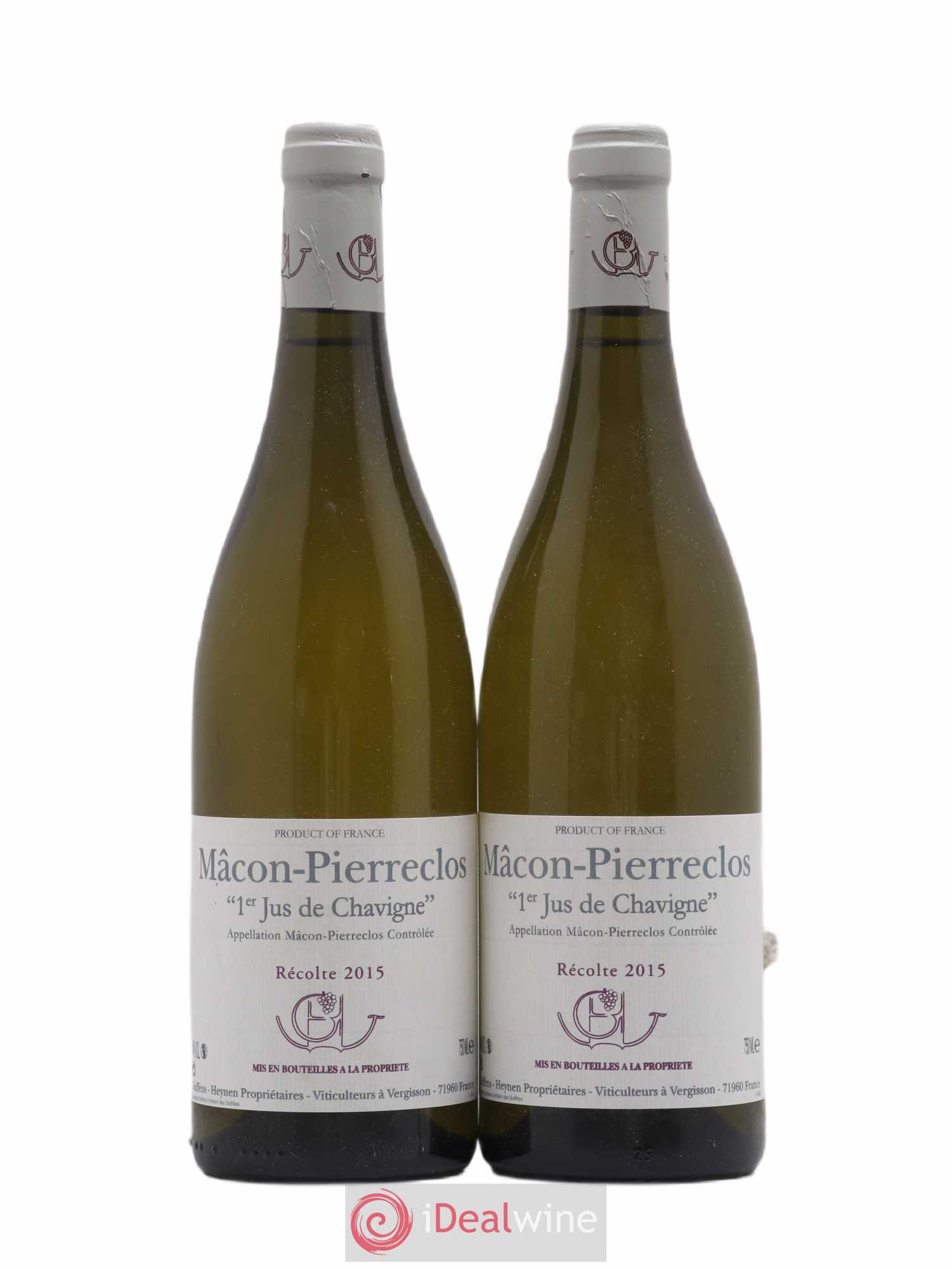 Mâcon Pierreclos 1er Jus de Chavigne Guffens-Heynen 2015 - Lot de 2 bouteilles - 0
