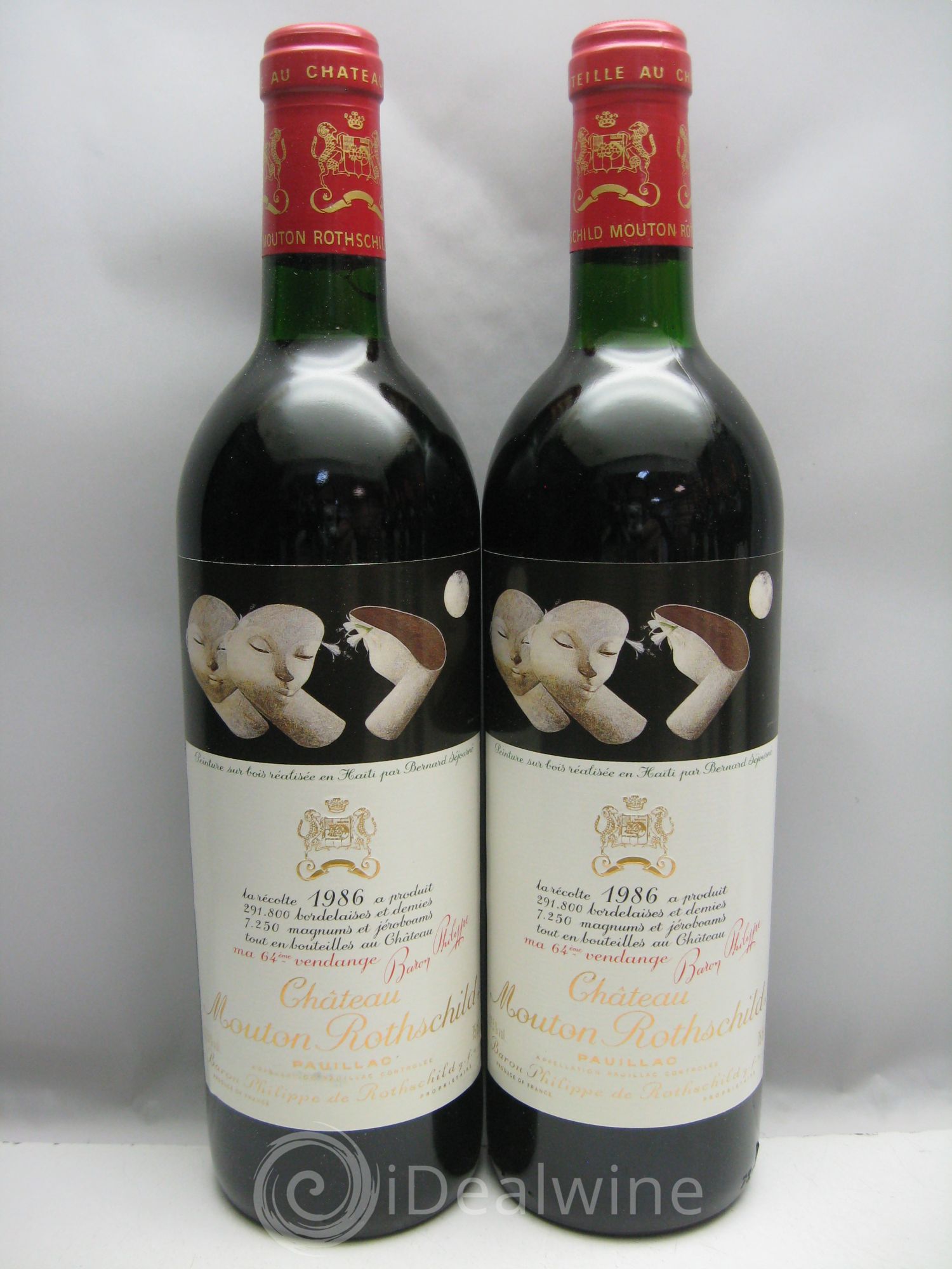 Château Mouton Rothschild 1er Grand Cru Classé 1986 - Lot de 12 bouteilles - 1
