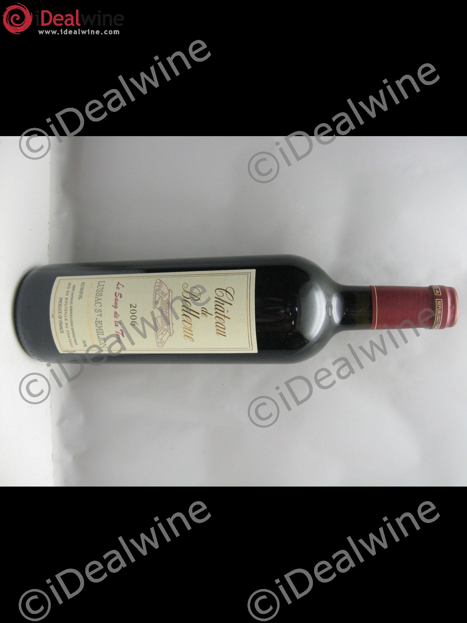 Bordeaux Château de Bellevue Sang de la Terre Lussac St Emilion 2006 - Posten von 1 Flasche - 0