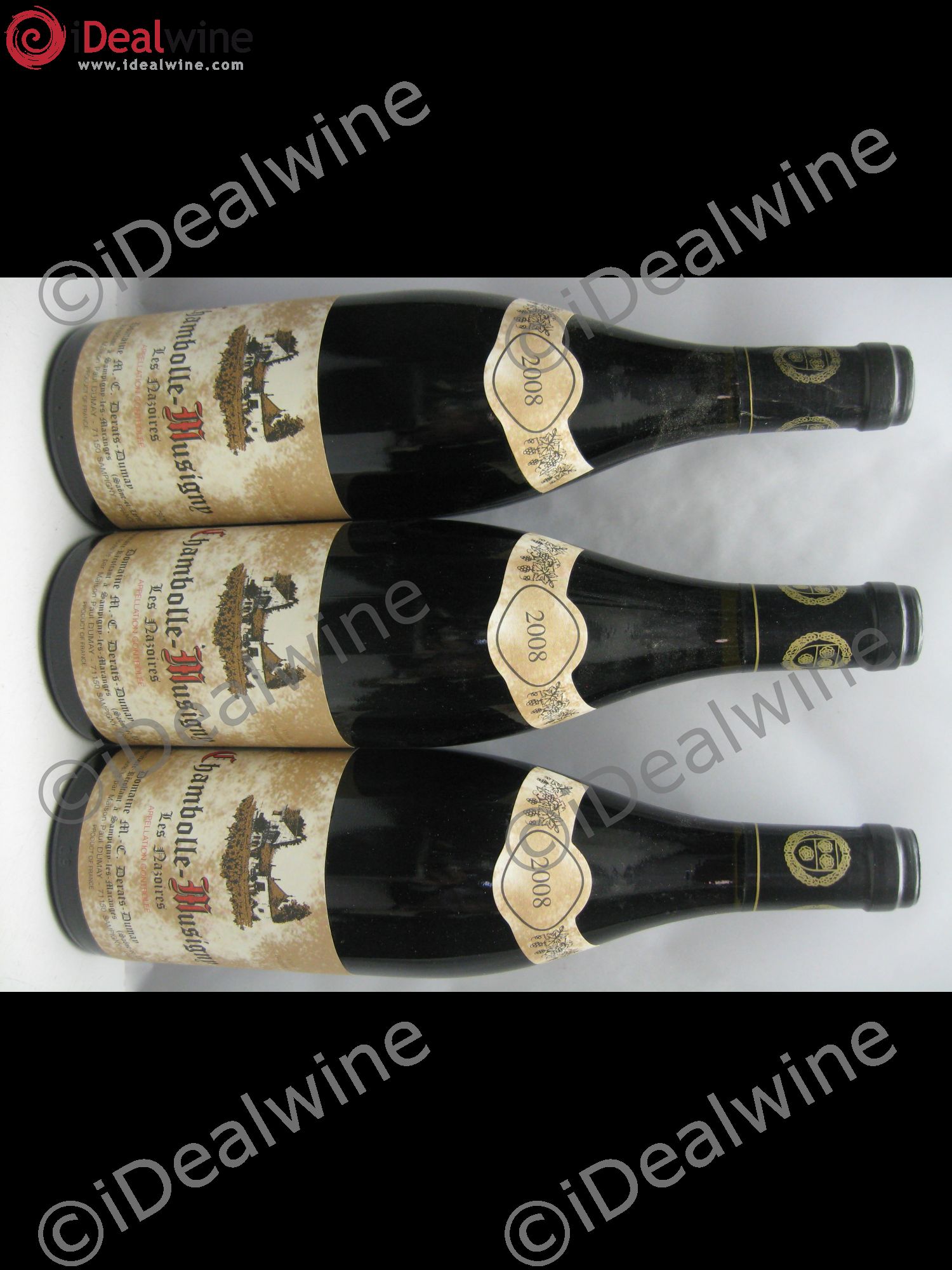 Chambolle-Musigny Les Razoires 2008 - Lot de 3 bouteilles - 0
