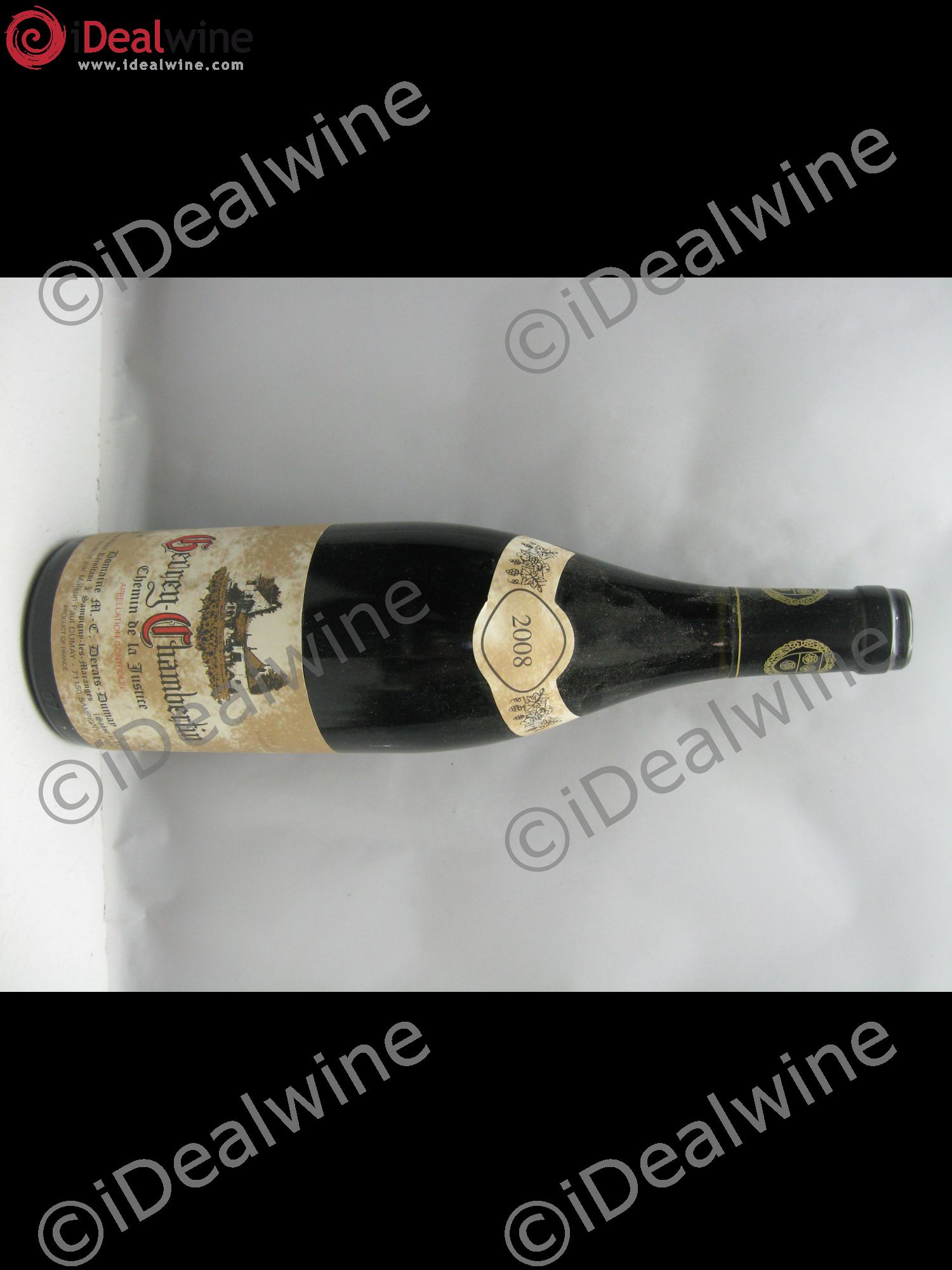 Gevrey-Chambertin Maison de la Justice Domaine Derats-Dumay 2008 - Posten von 1 Flasche - 0