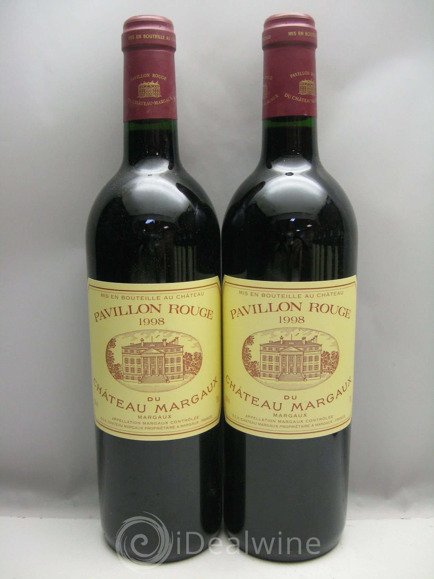 Pavillon Rouge du Château Margaux Second Vin (CB abimée) 1998 - Lot de 12 bouteilles - 0