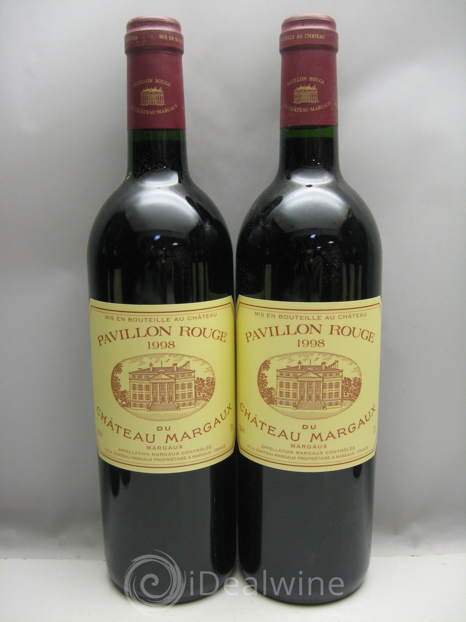 Pavillon Rouge du Château Margaux Second Vin (CB abimée) 1998 - Lot de 12 bouteilles - 2