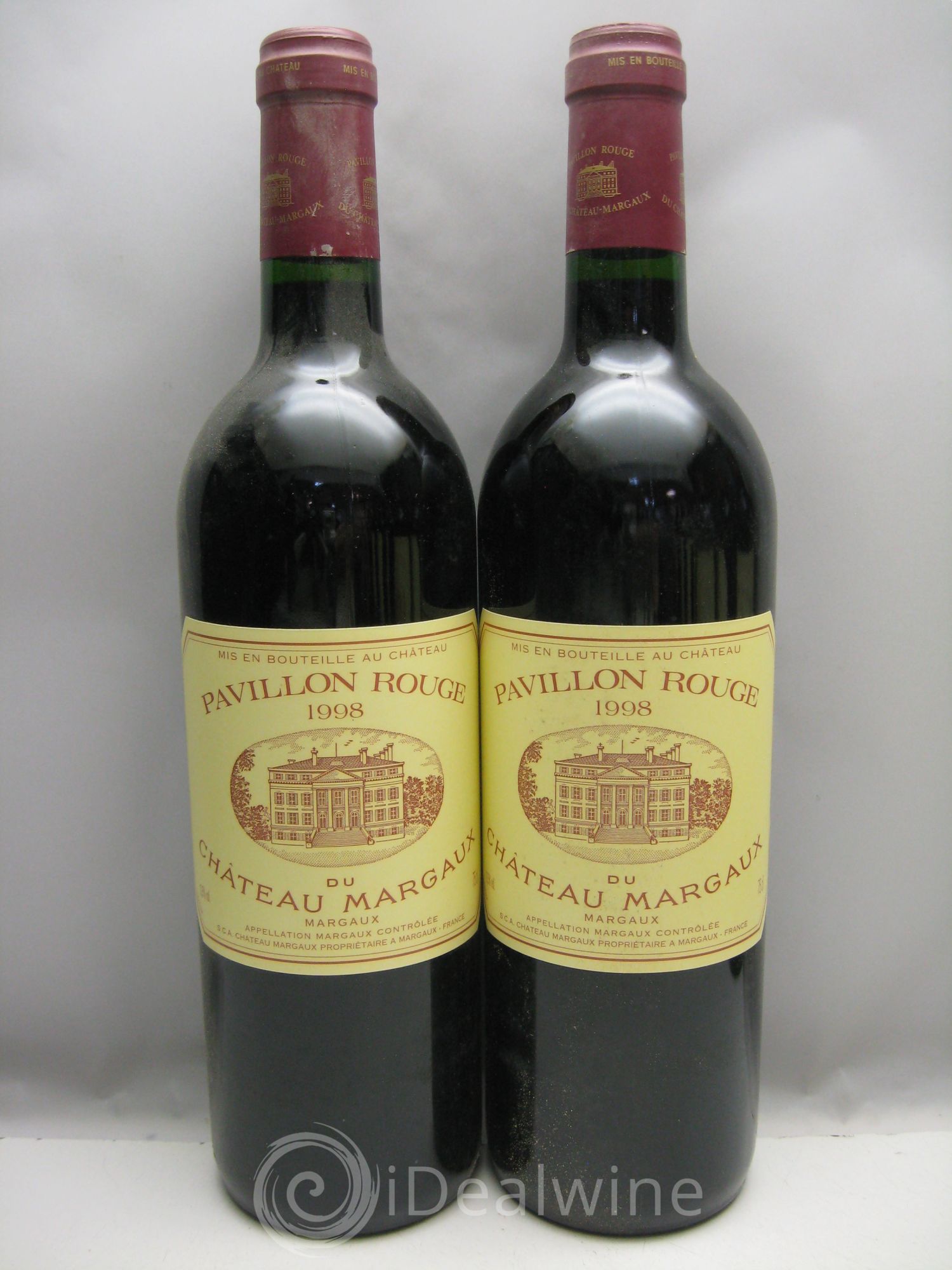 Pavillon Rouge du Château Margaux Second Vin (CB abimée) 1998 - Lot de 12 bouteilles - 0