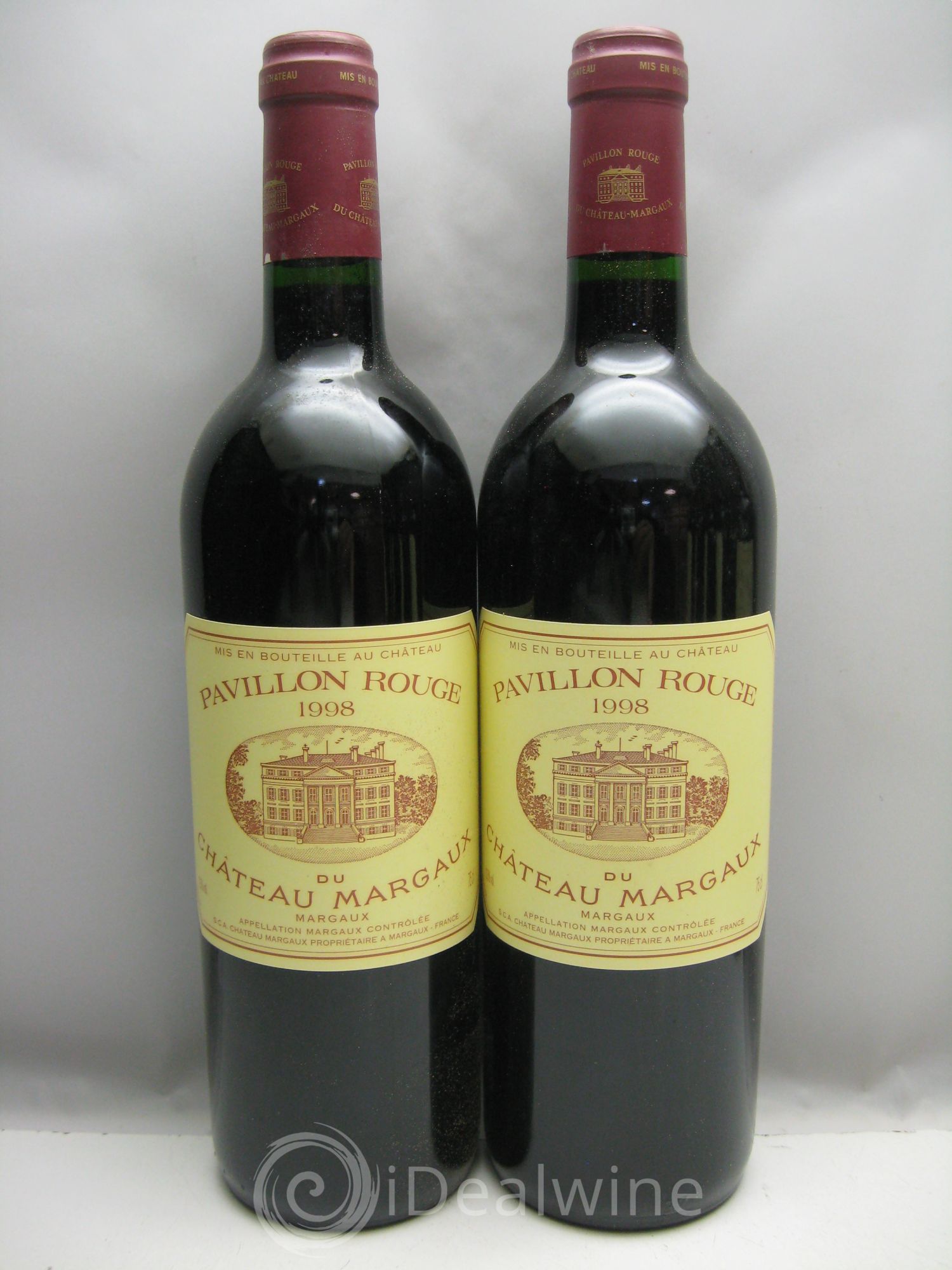 Pavillon Rouge du Château Margaux Second Vin (CB abimée) 1998 - Lot de 12 bouteilles - 2