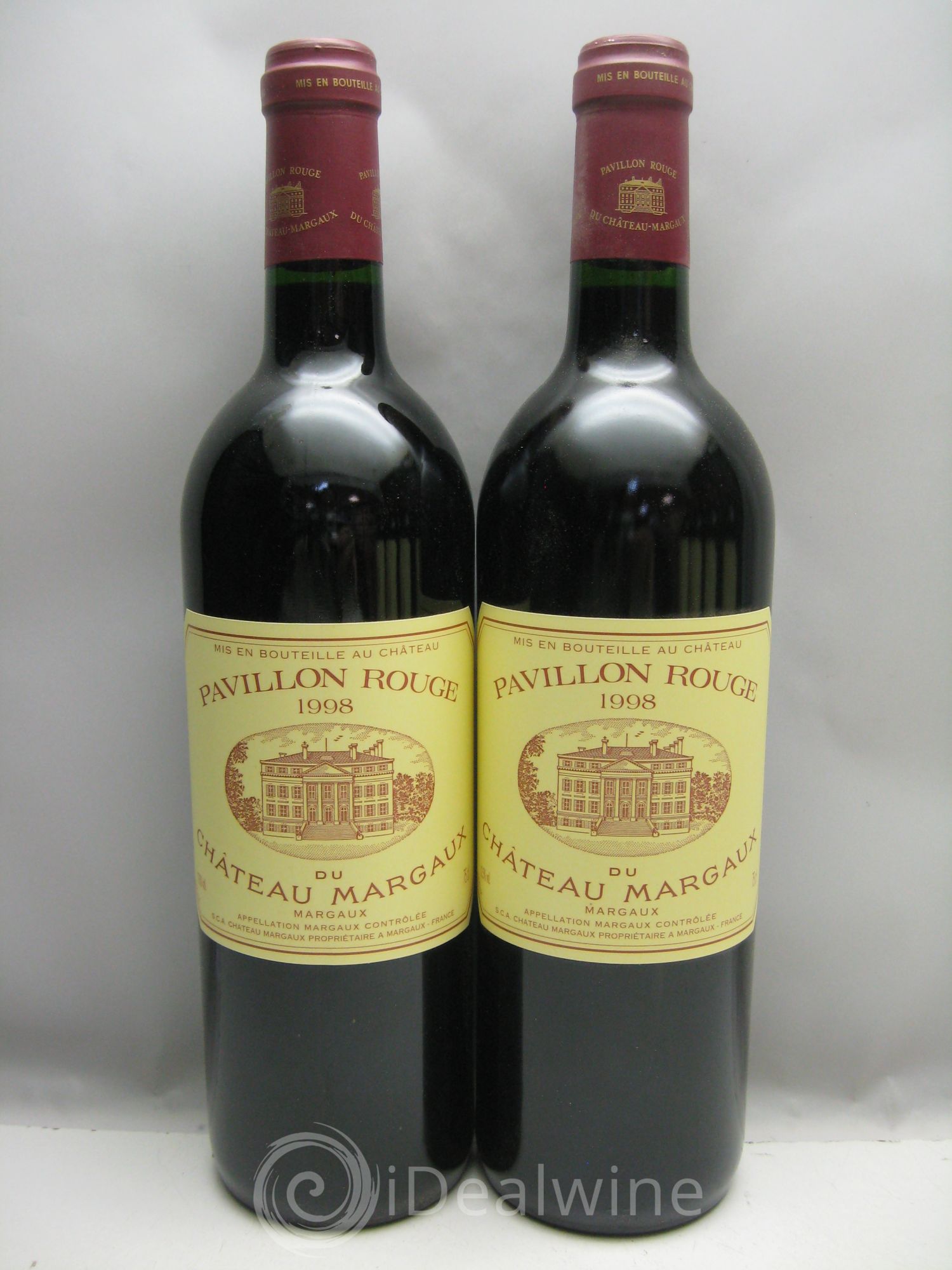 Pavillon Rouge du Château Margaux Second Vin (CB très abimée) 1998 - Lot de 12 bouteilles - 1