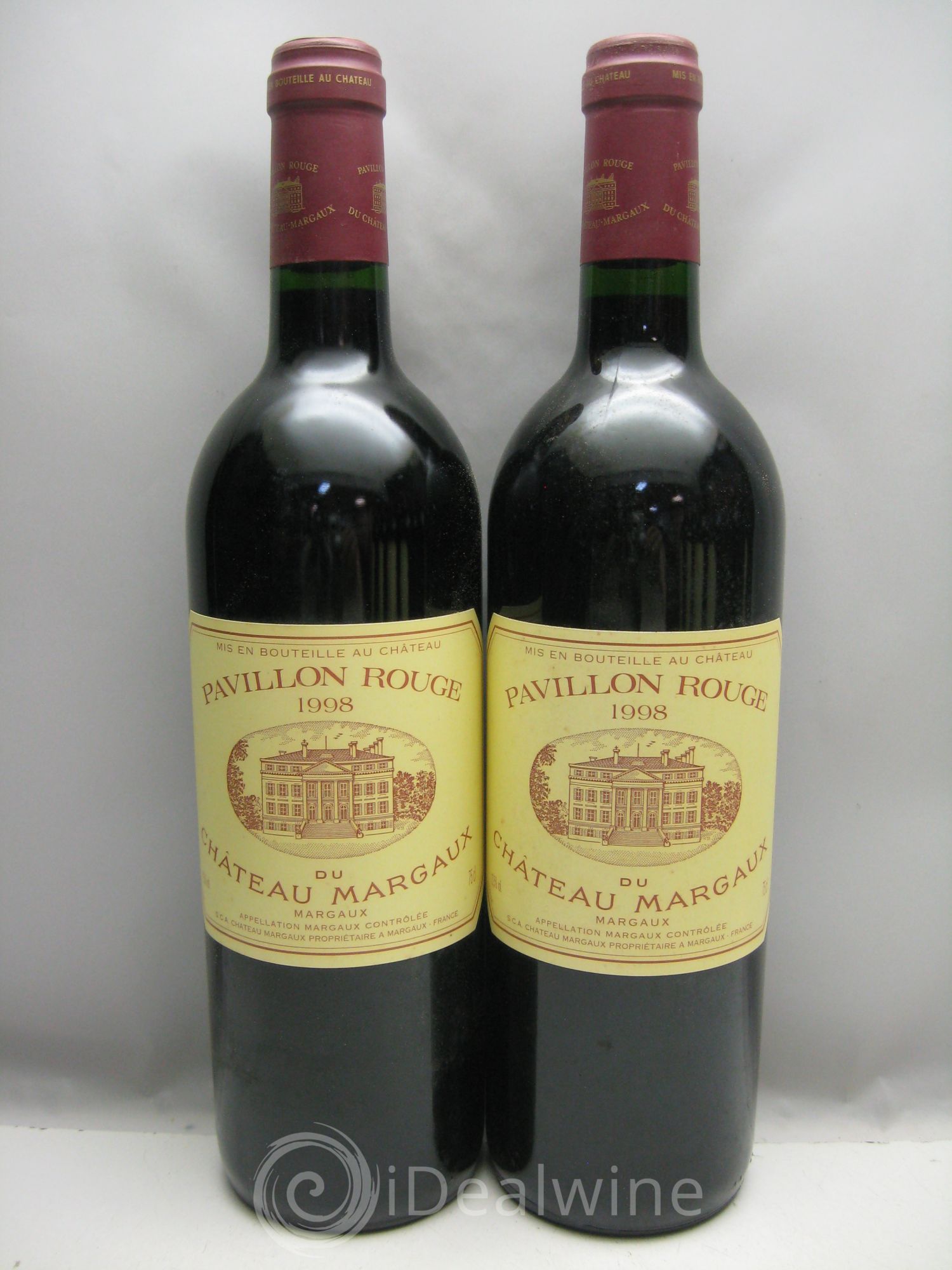 Pavillon Rouge du Château Margaux Second Vin (CB très abimée) 1998 - Lot de 12 bouteilles - 0