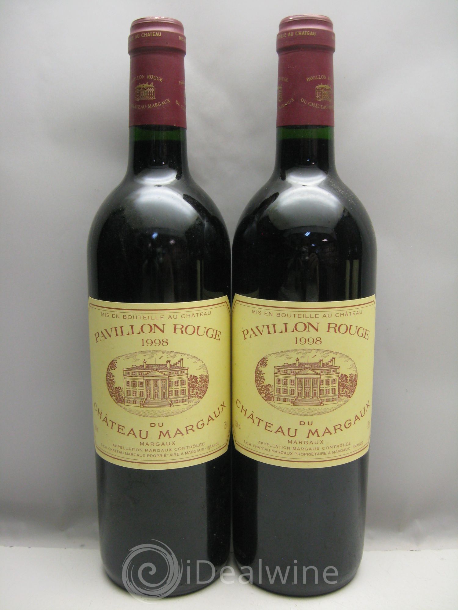 Pavillon Rouge du Château Margaux Second Vin (CB très abimée) 1998 - Lot de 12 bouteilles - 4