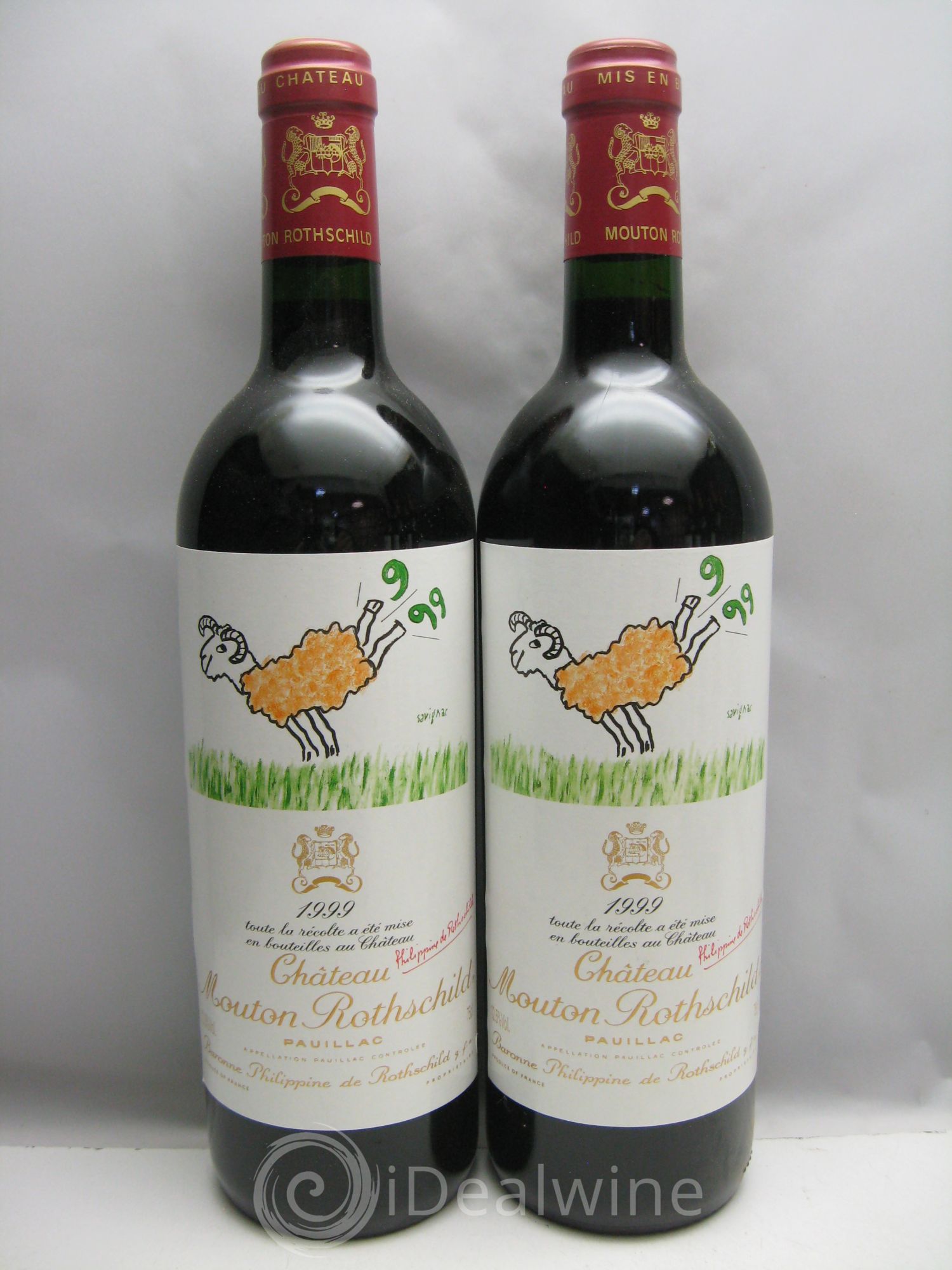 Château Mouton Rothschild 1er Grand Cru Classé 1999 - Lot de 12 bouteilles - 2
