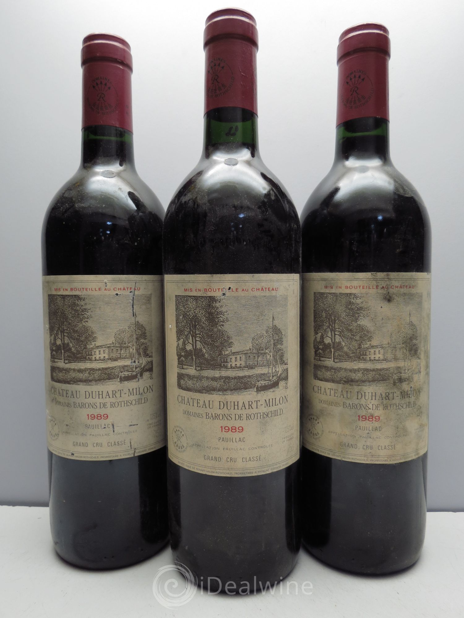 Château Duhart-Milon 4ème Grand Cru Classé 1989 - Lotto di 3 bottiglie - 0