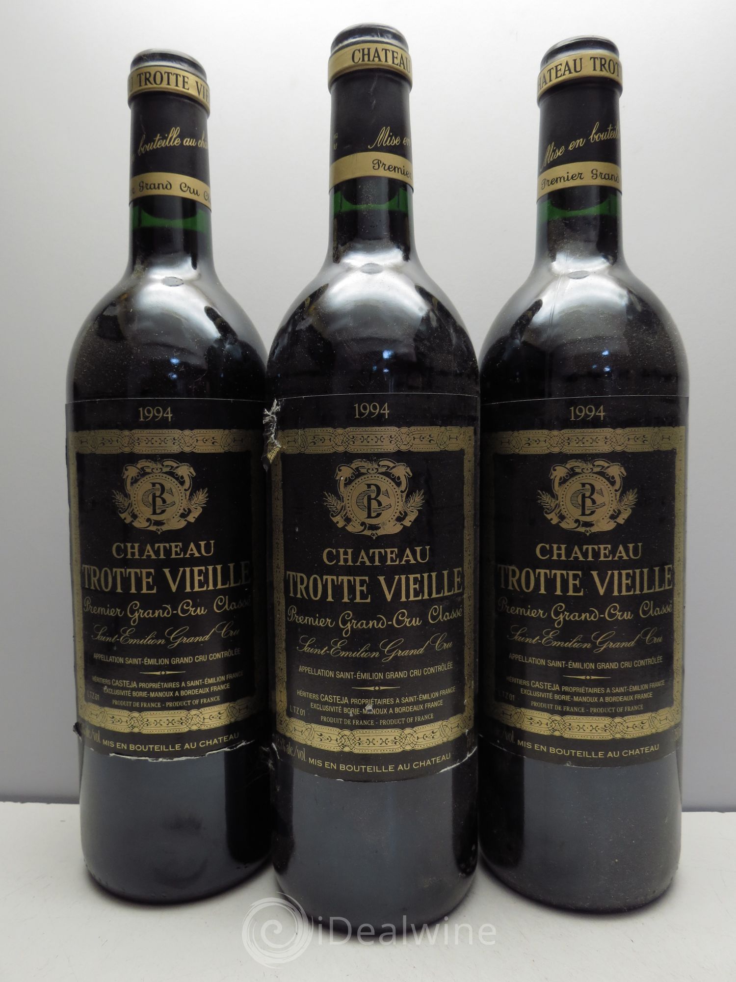 Château Trotte Vieille 1er Grand Cru Classé B 1994 - Lot de 3 bouteilles - 0